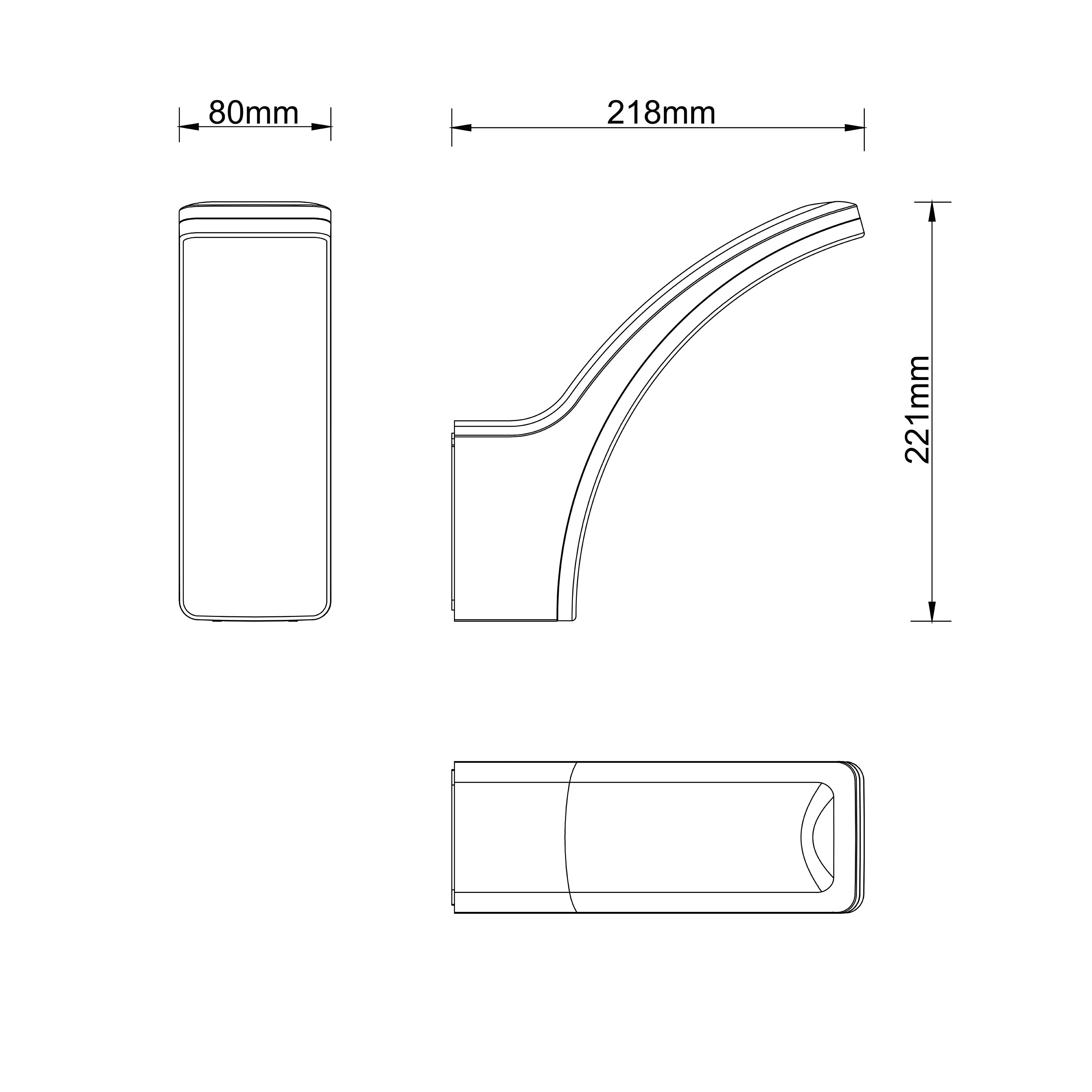 Applique LED moderno da esterno Lakko bianco IP44, luce bianco naturale 1500 lumen, INSPIRE - 10