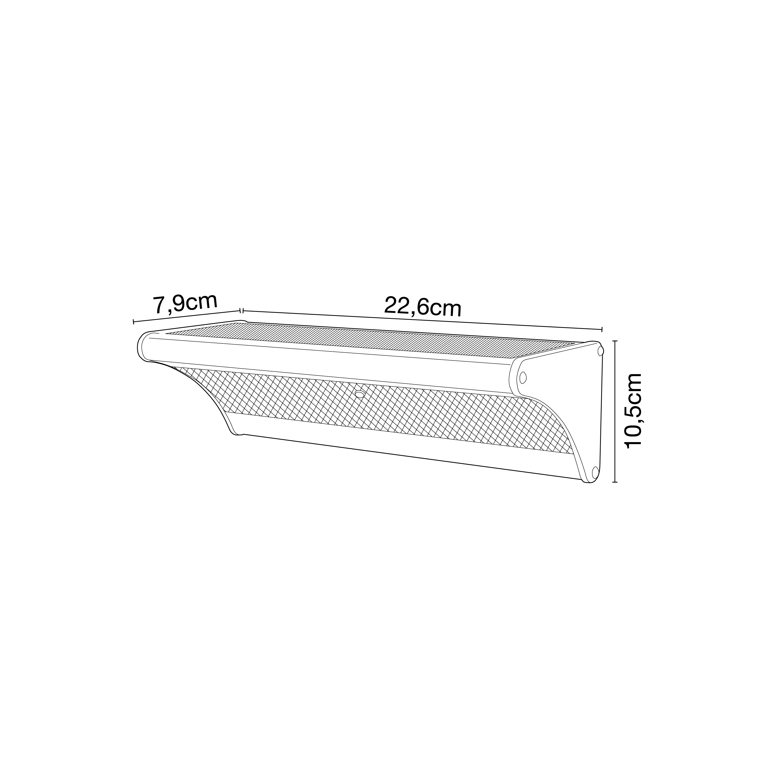 Applique solare Gela in alluminio, 3.2W INSPIRE - 16