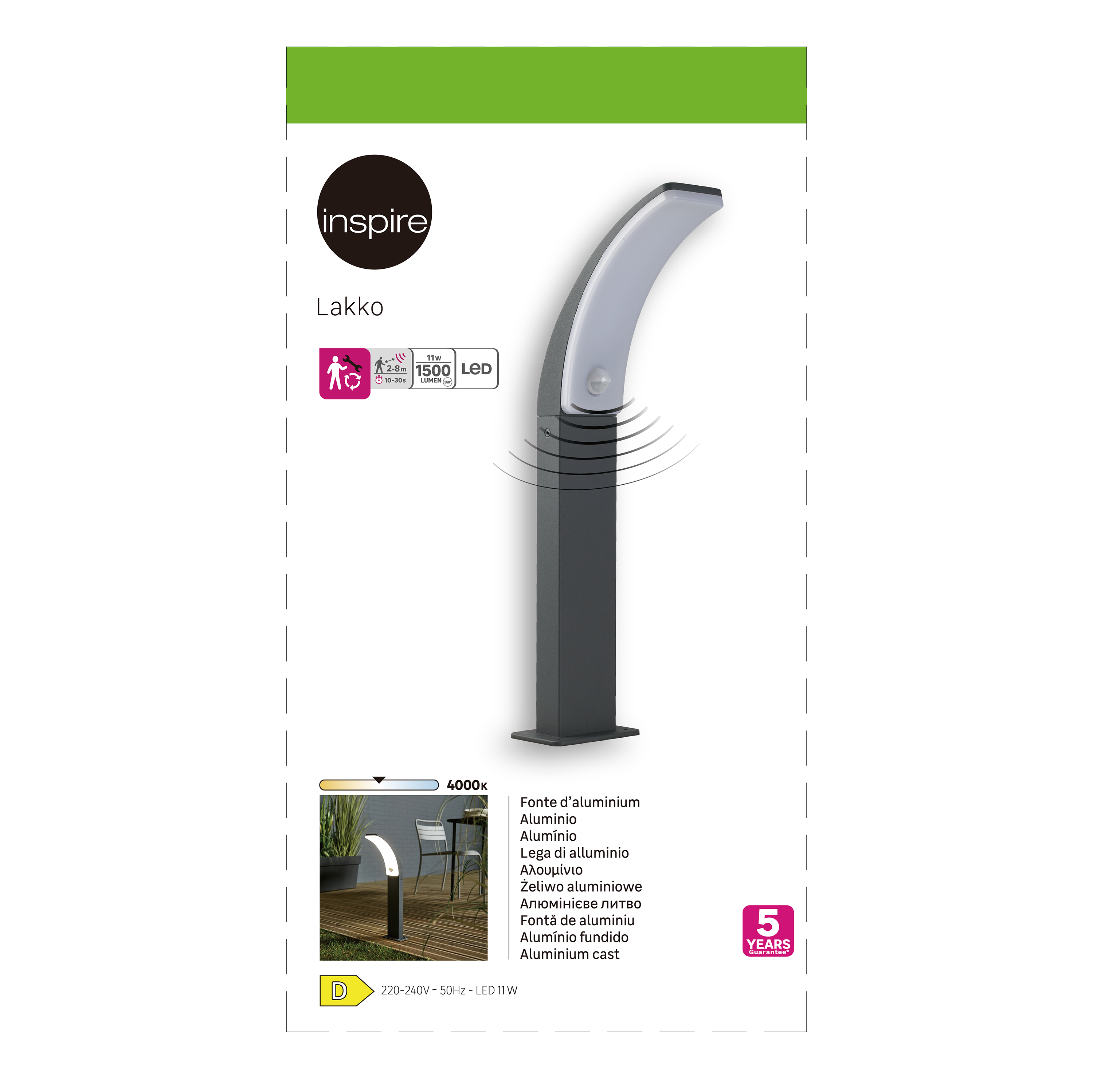 Lampa ogrodowa New Lakko IP44 LED Inspire - 11