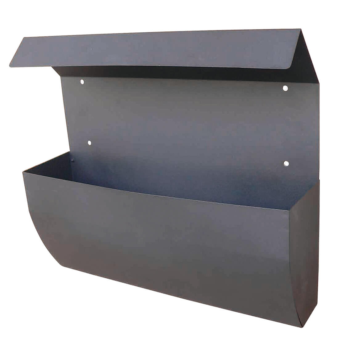 Cassetta postale STANDERS  3-ALU-N2 formato a4 in alluminio nero opaco L 25.8 x P 11 x H 38 cm - 2