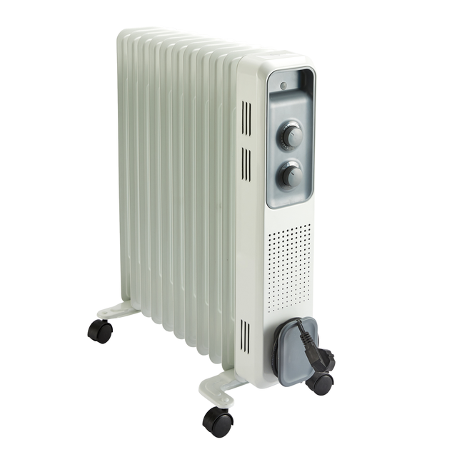 Radiateur bain d'huile électrique 2500W EQUATION Basic blanc