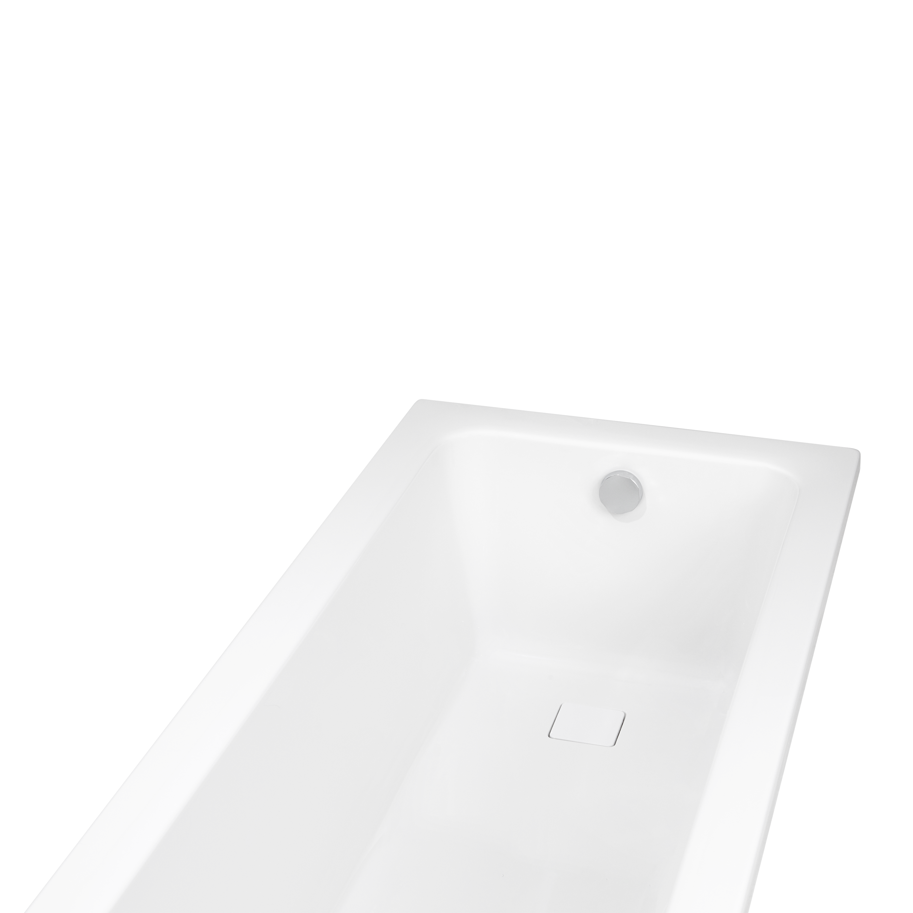 Baignoire rectangulaire L.160x l.75 cm blanc brillant, SENSEA Remix - 4