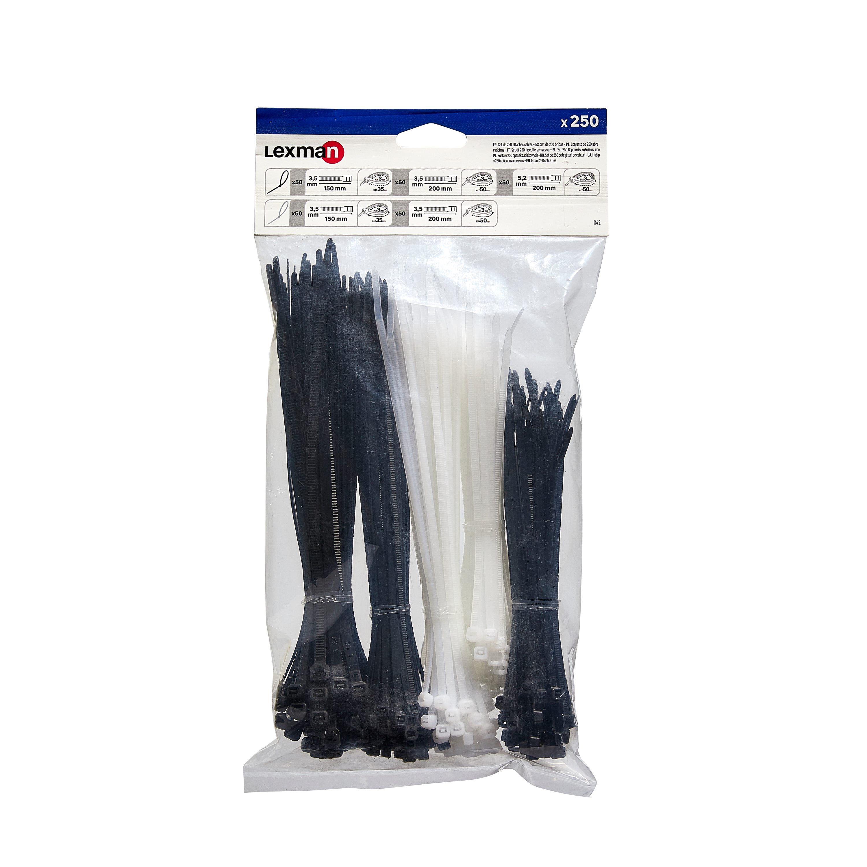 Bridas De Nylon De Alta Resistencia - 50 Unidades, 203mm Largo, Soporte 35kg, UV Resistentes