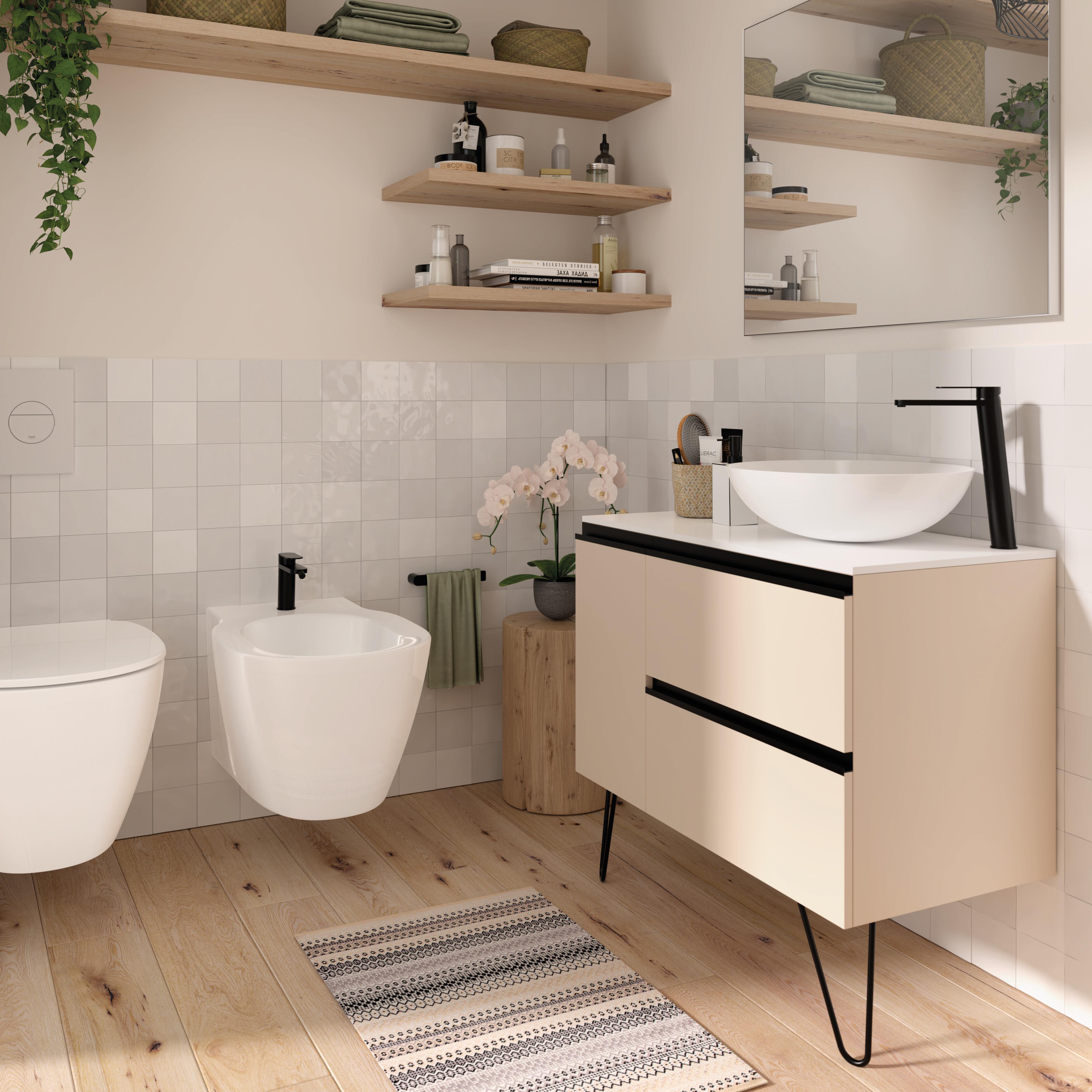 Specchio con illuminazione integrata bagno rettangolare Master SENSEA L 90 x H 70 x P 2.5 cm - 2