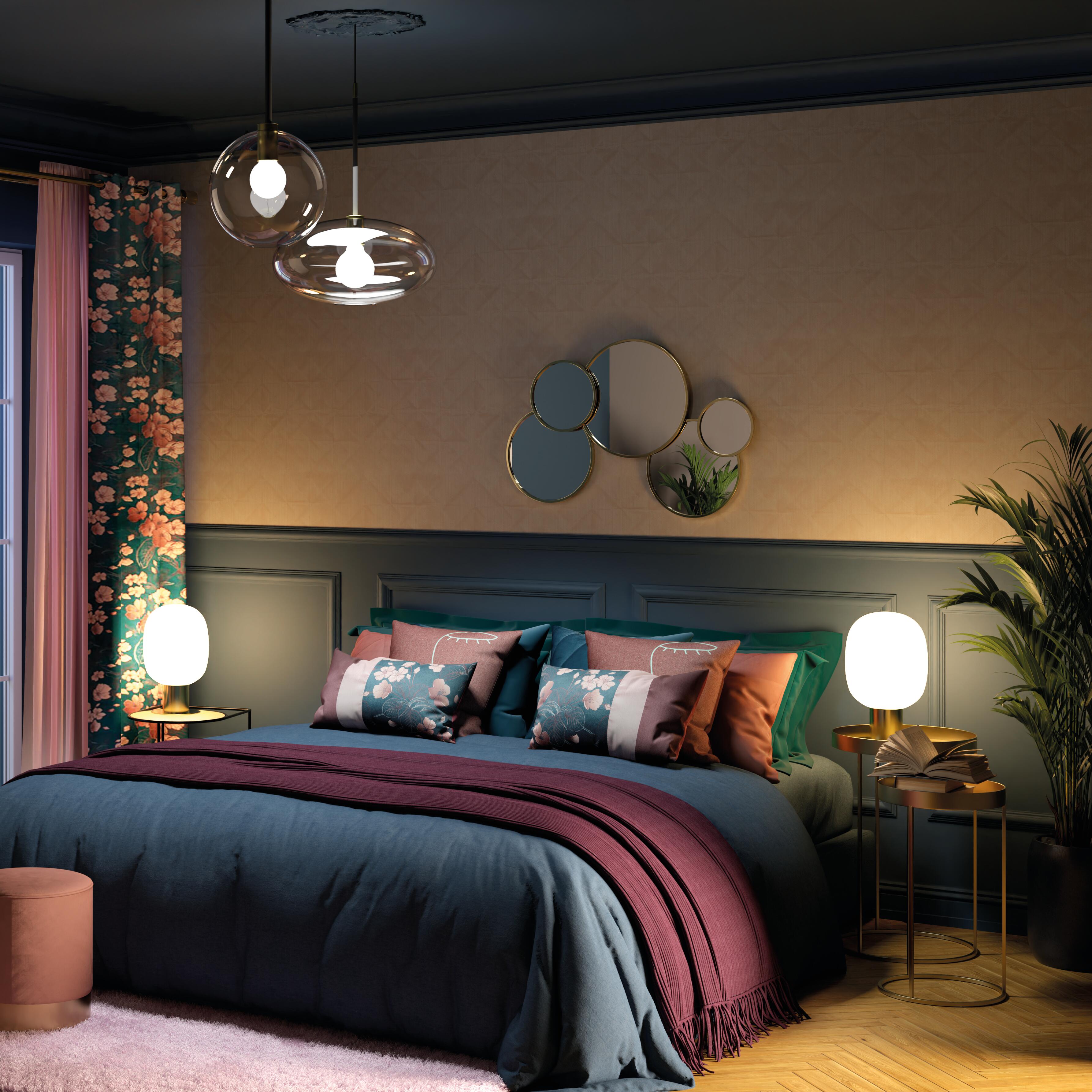 Specchio SATELLITE asimmetrico in metallo ottone 60 x 40 cm INSPIRE - 9