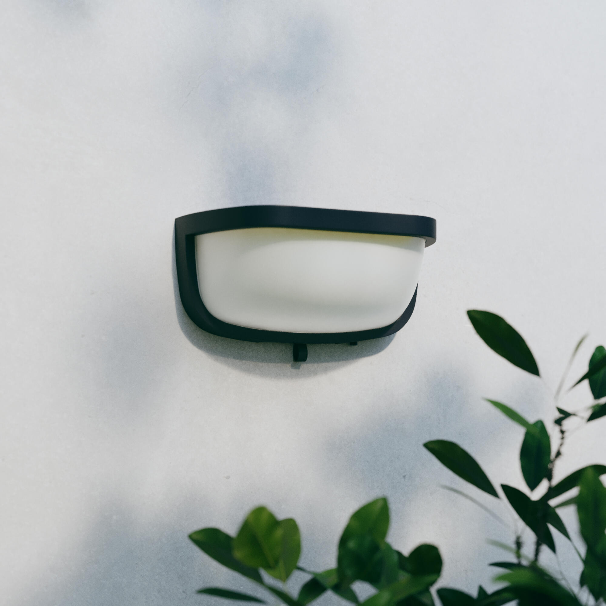 Candeeiro de parede solar 900lm IP44 27X12,3 cm preto Inspire - 13