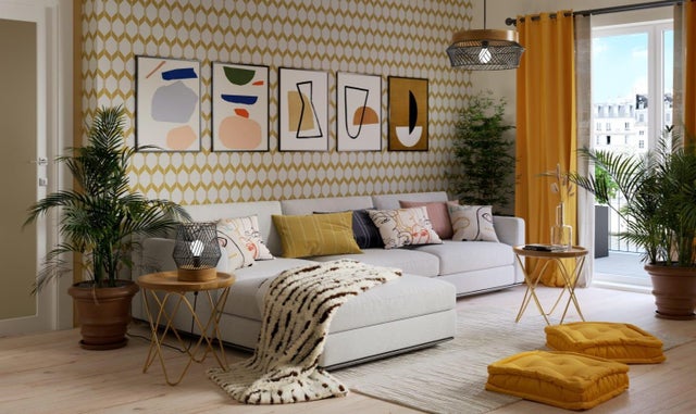 Arredamento della parete Scandi, arte della parete Boho