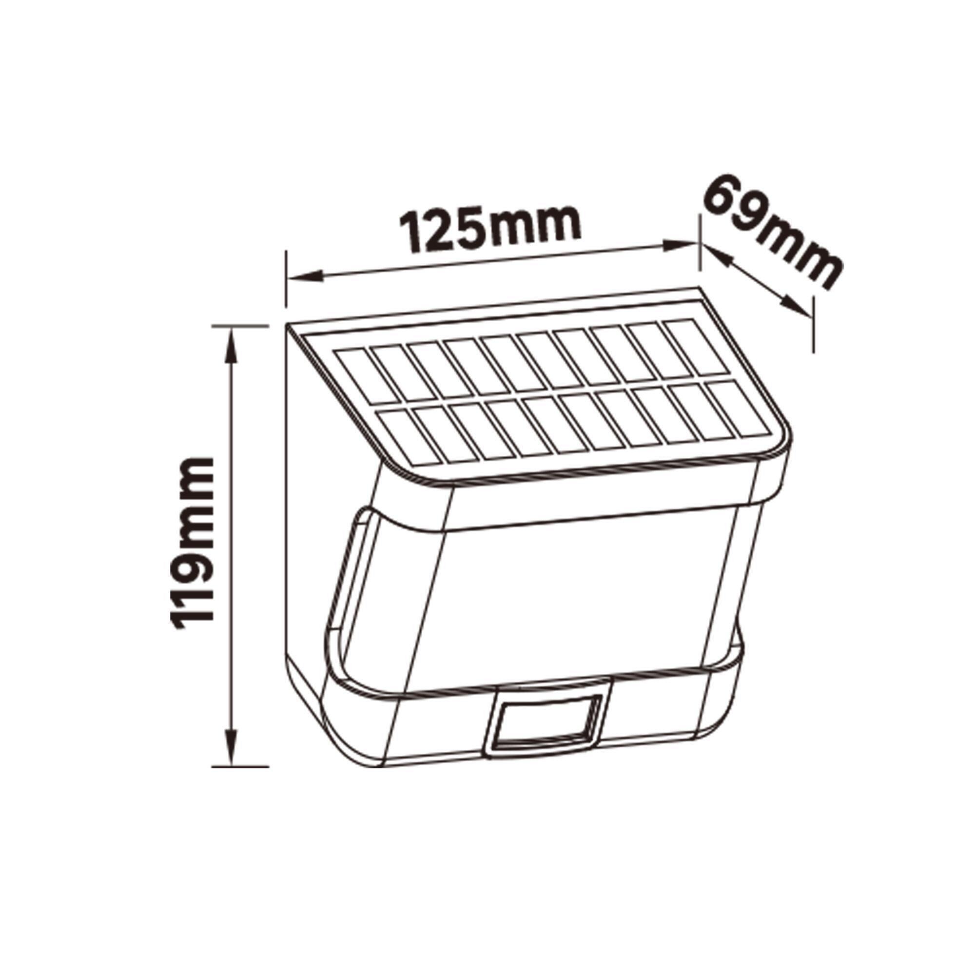 Applique solare Fano in abs, 8W INSPIRE - 15