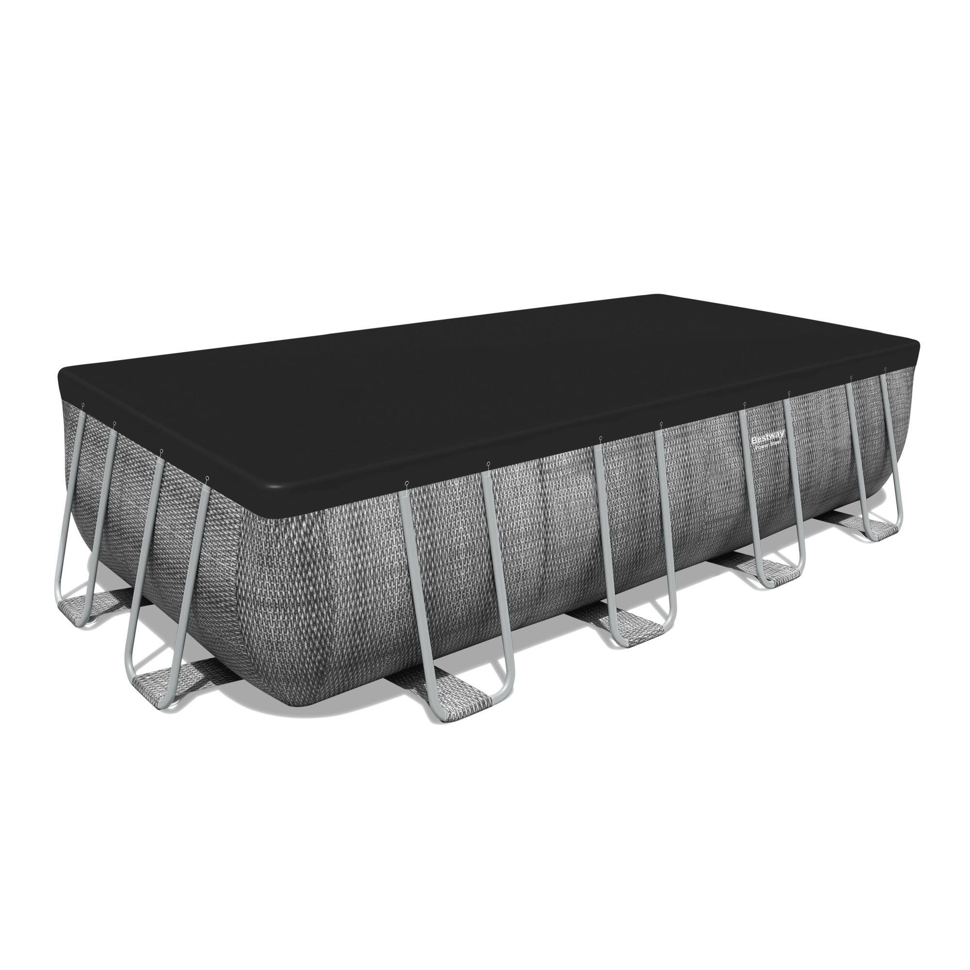Piscina fuori terra tubolare BESTWAY Power Steel grigio 549 x 274 x 122 cm - 2