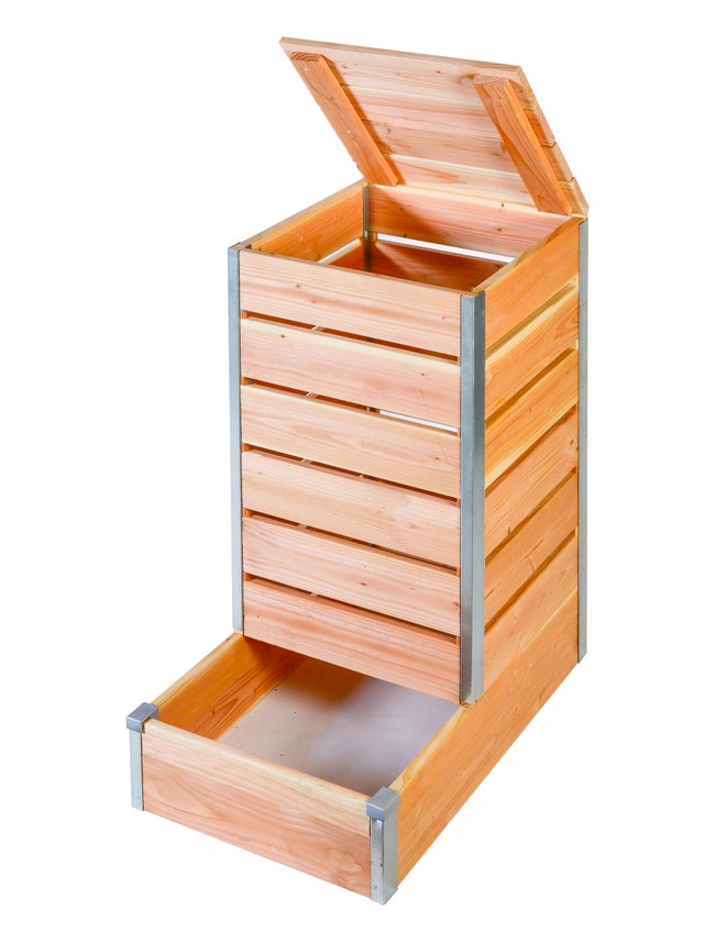 Composteur d'extérieur MON PETIT POTAGER Mon petit potager design marron 209 l