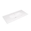 Vasque simple centrée Opale porcelaine blanc Brillant l.101 x P.46 cm