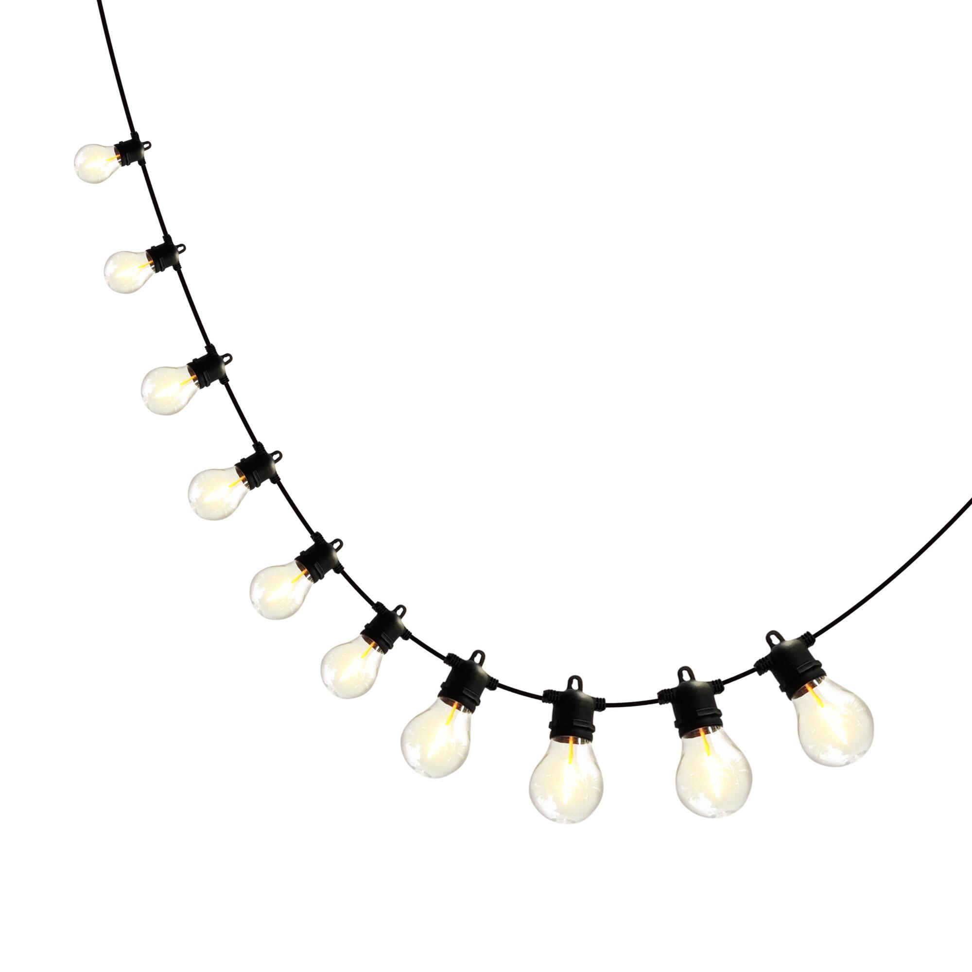 Guirlande solaire rechargeable 10 ampoules 10 mètres, blanc chaud, Sanka INSPIRE - 4