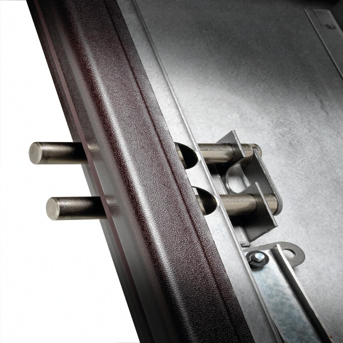 Porta blindata YALE Ghepard L 80 x H 210 cm in melaminico noce scuro, apertura spingere a destra, falso telaio incluso - 8