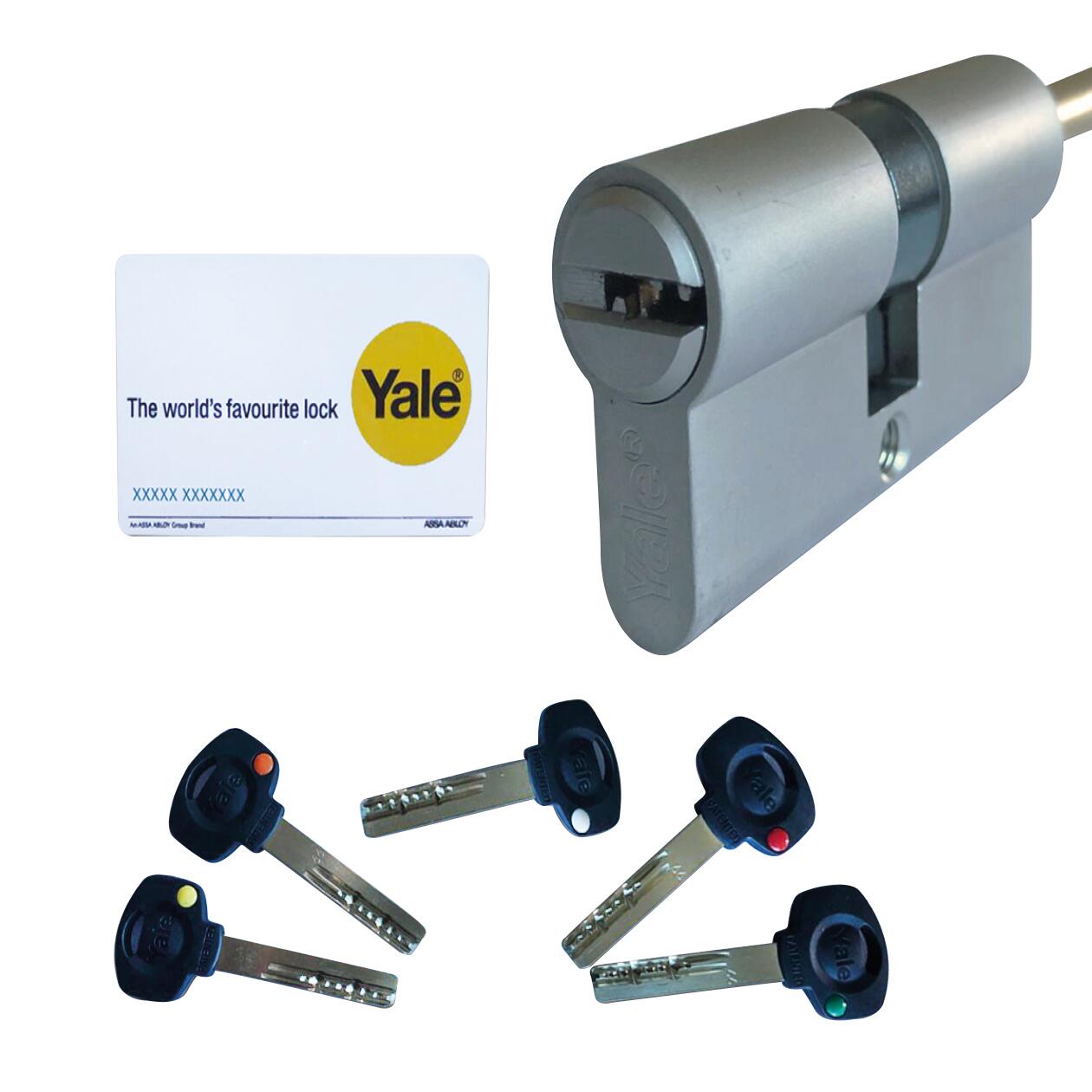 Porta blindata YALE Ghepard L 80 x H 210 cm in melaminico noce scuro, apertura spingere a destra, falso telaio incluso - 3
