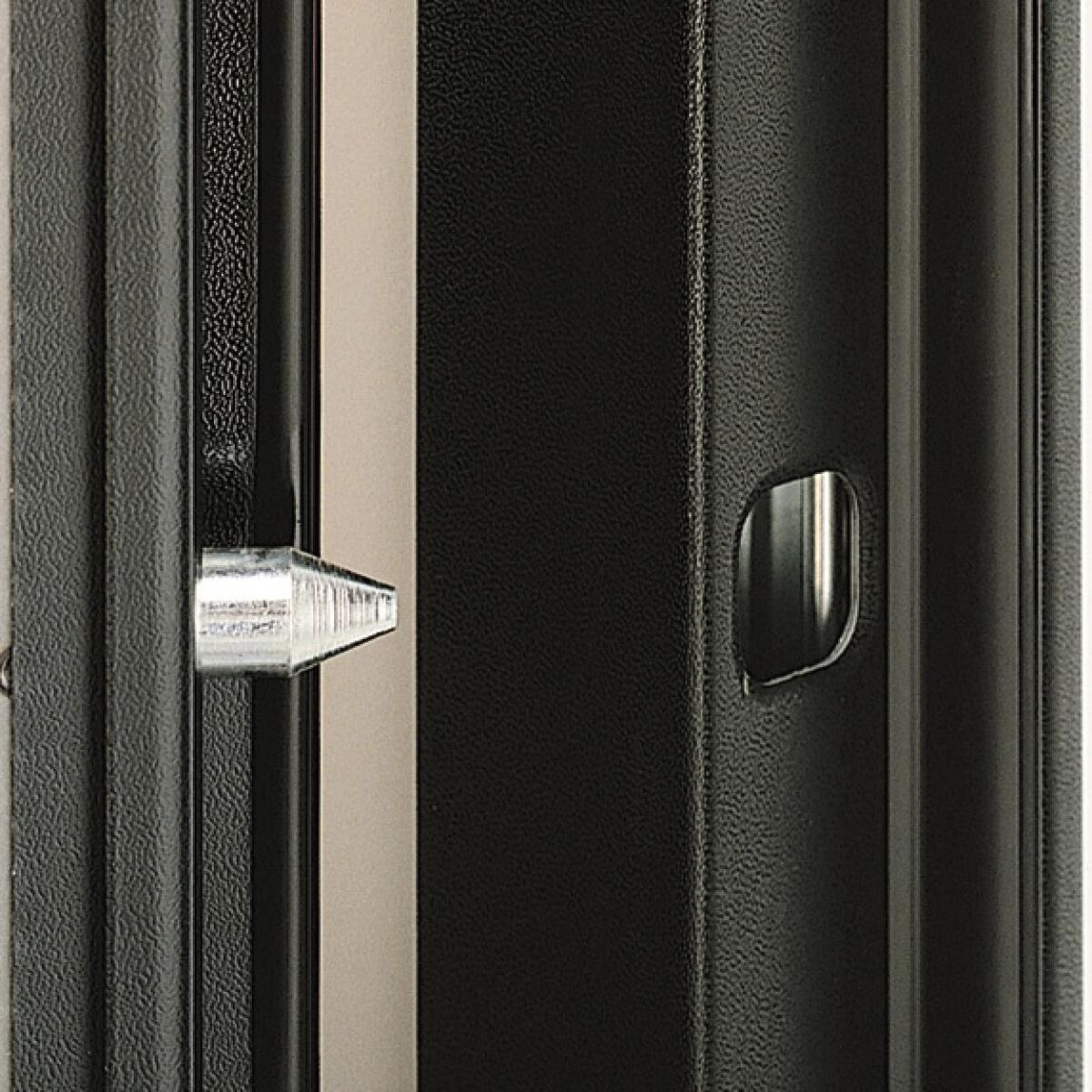 Porta blindata YALE Ghepard L 80 x H 210 cm in melaminico noce scuro, apertura spingere a destra, falso telaio incluso - 7