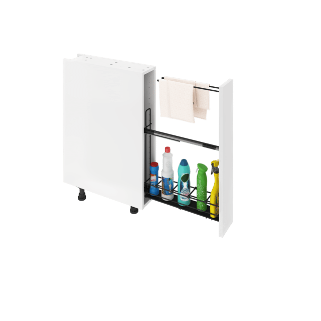 Porte-torchons, pour produit d'entretien pour meuble l.15 cm