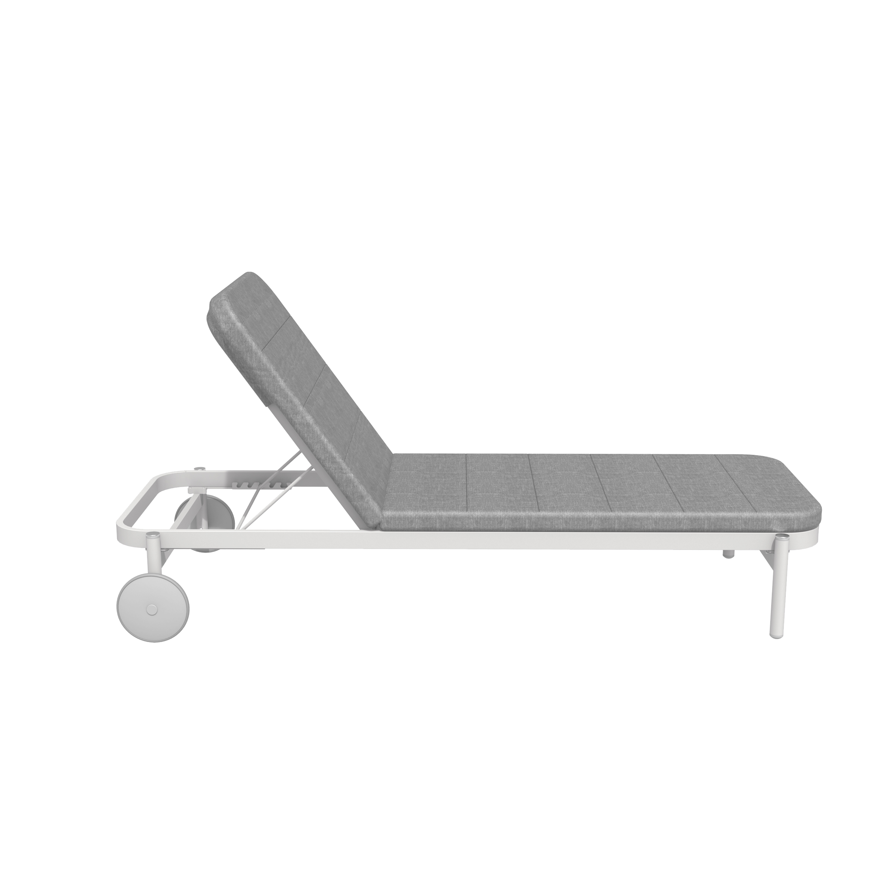Espreguiçadeira de alumínio NATERIAL ARENA 82X198X30/92 BRANCO - 20