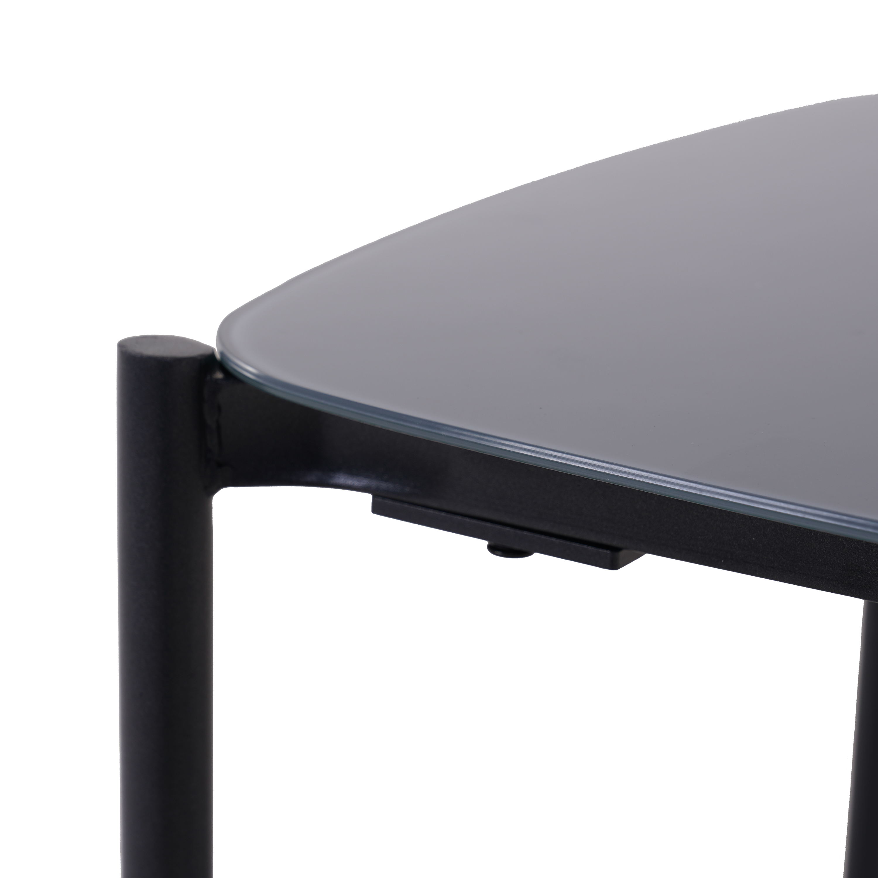 Conjunto jardim relax mesa e 2 cadeiras aço cinza escuro Levo Naterial - 7