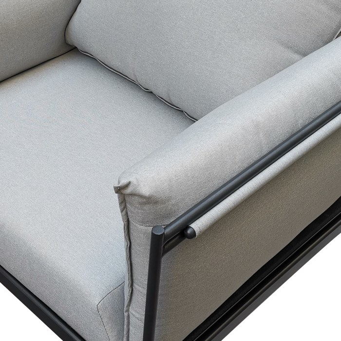SET PORCHE MET NATERIAL LEVO GRIS