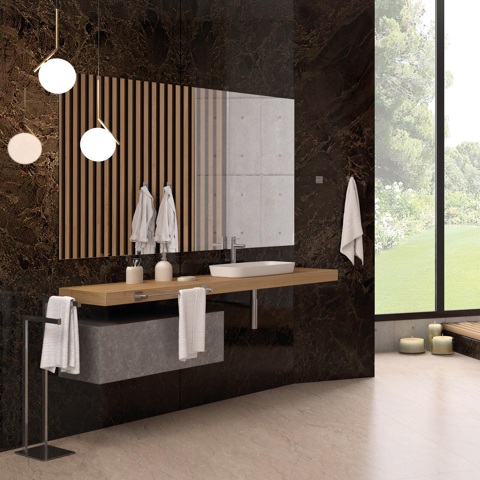 Porta salviette ad anello Hotel Maison cromato, L 19 cm - 7