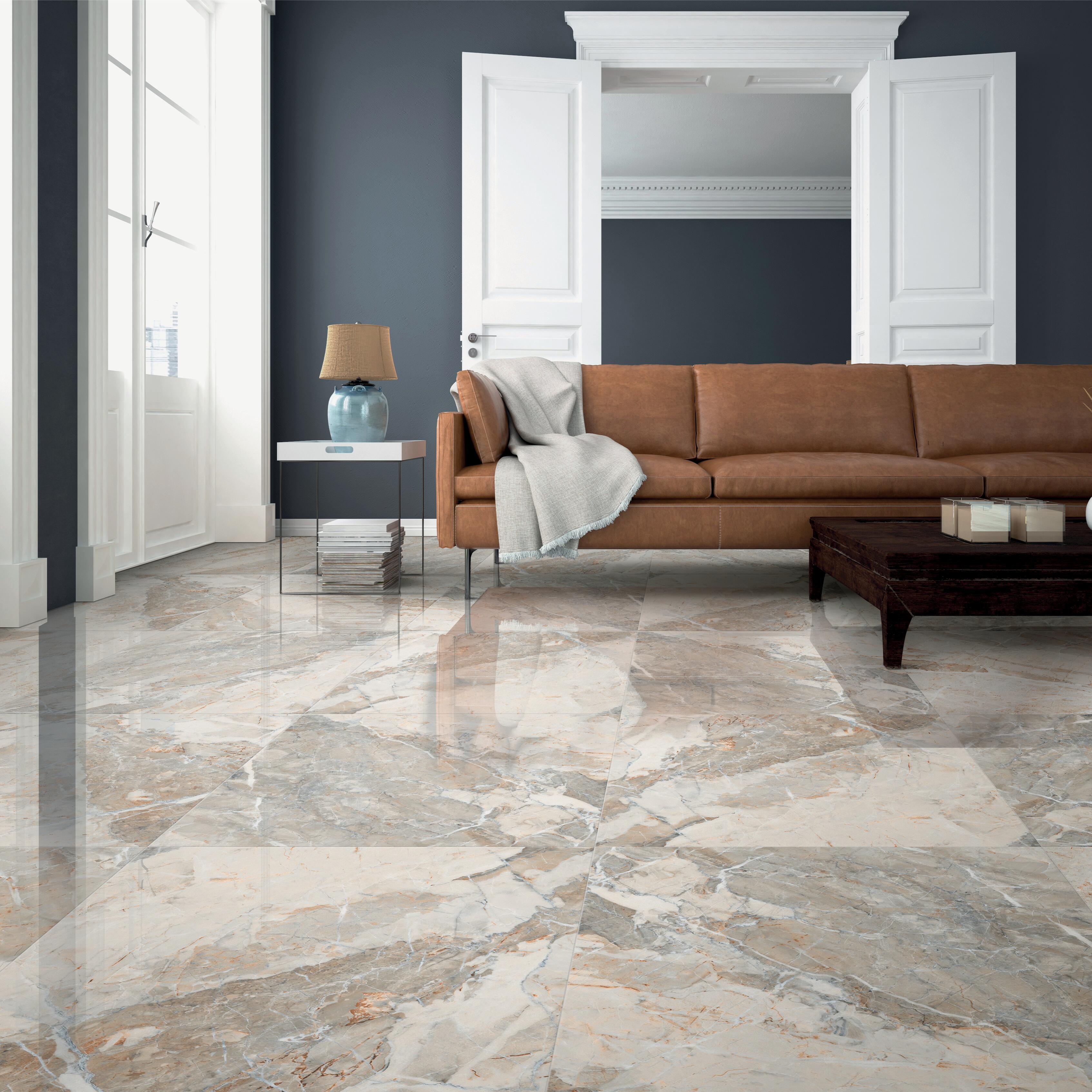 Piastrella da pavimento e rivestimento interno rettificato Alabastro in ...
