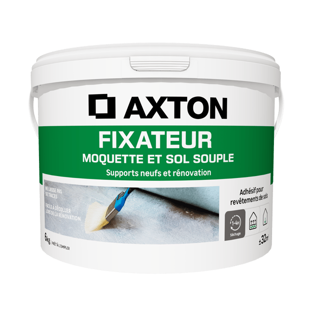 Fixateur pour moquette sol vinyle AXTON translucide 6KG