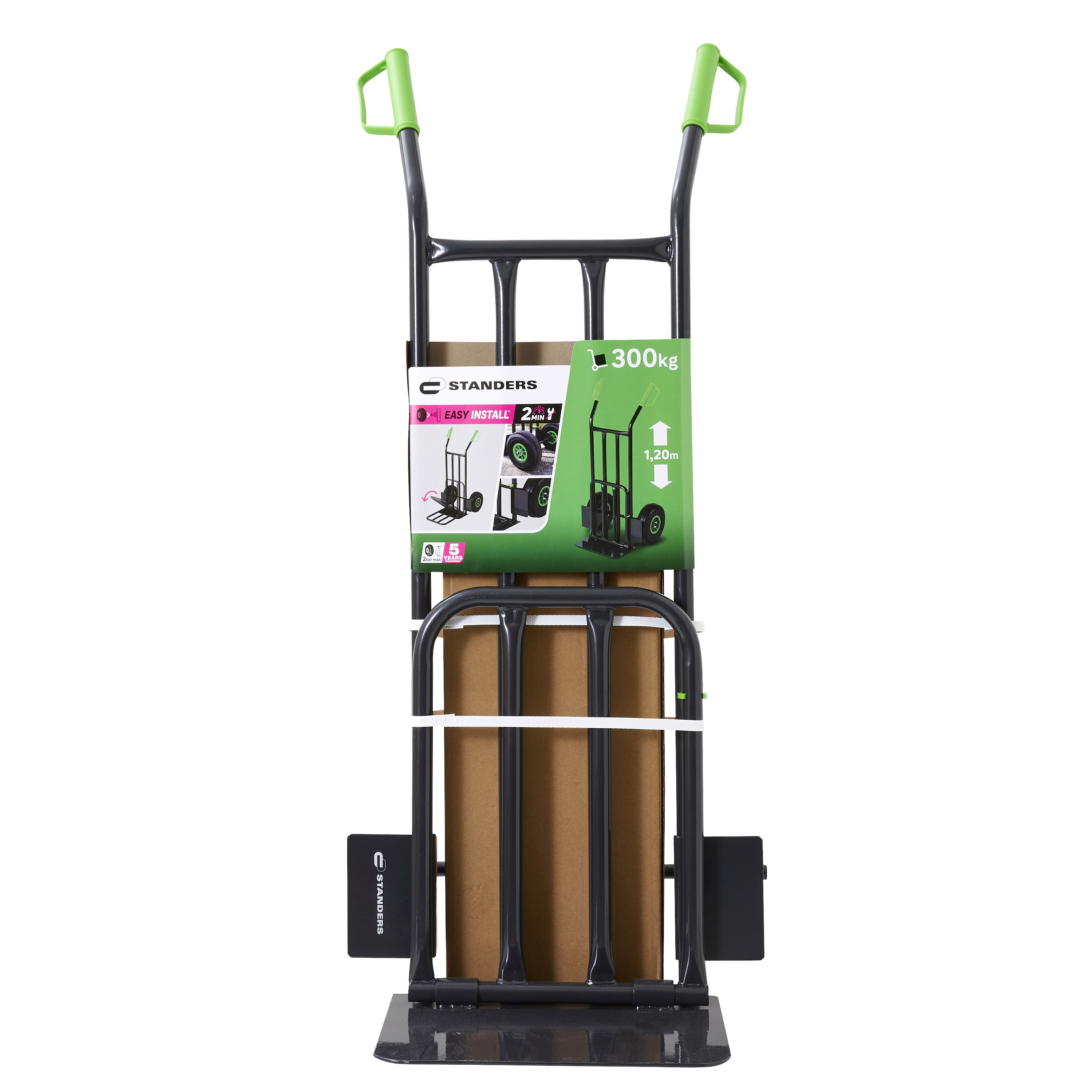 Diable rigide STANDERS, charge garantie 300 kg - 12