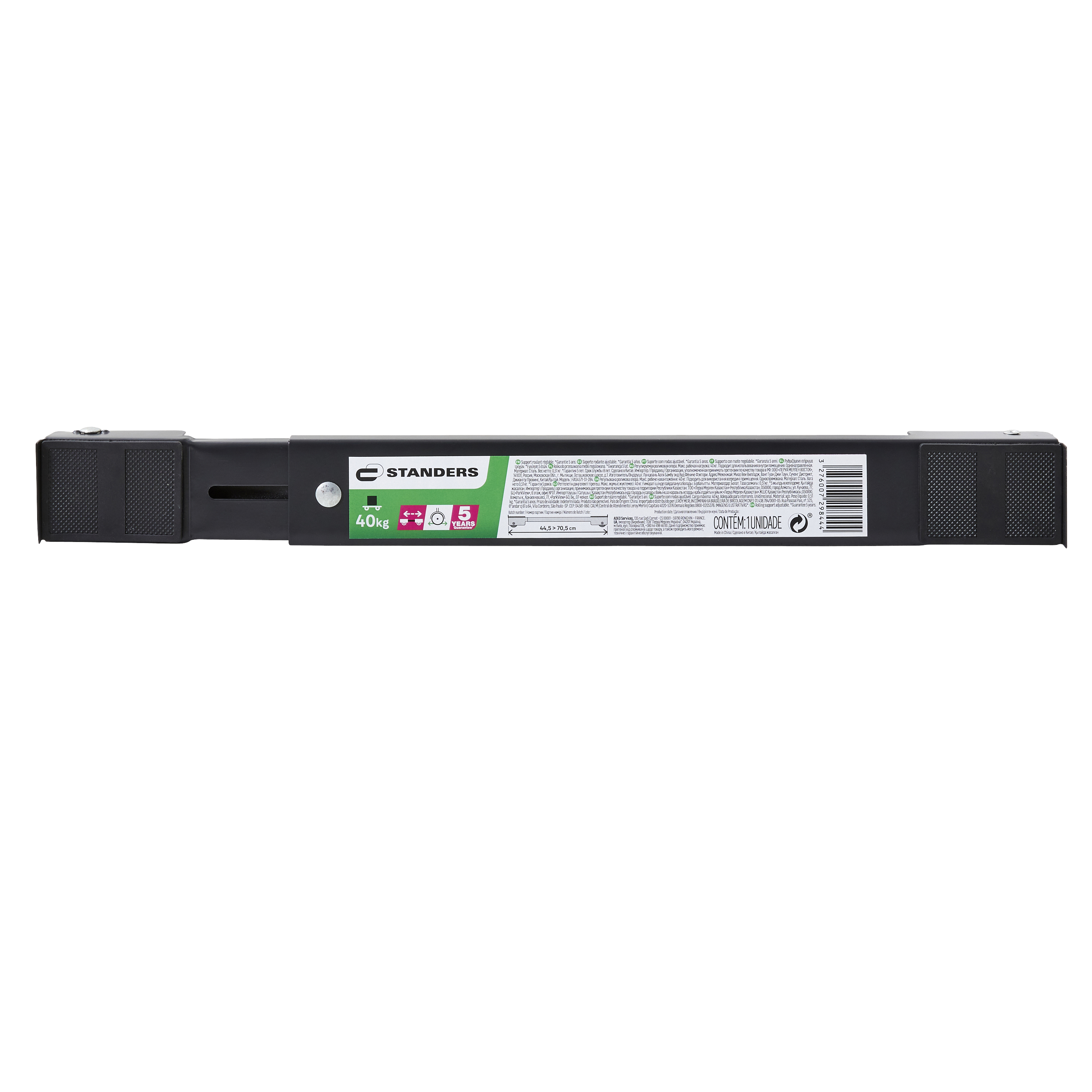 Suporte rodante AJUSTÁVEL 40KG MONO DIRECÇÃO - 5