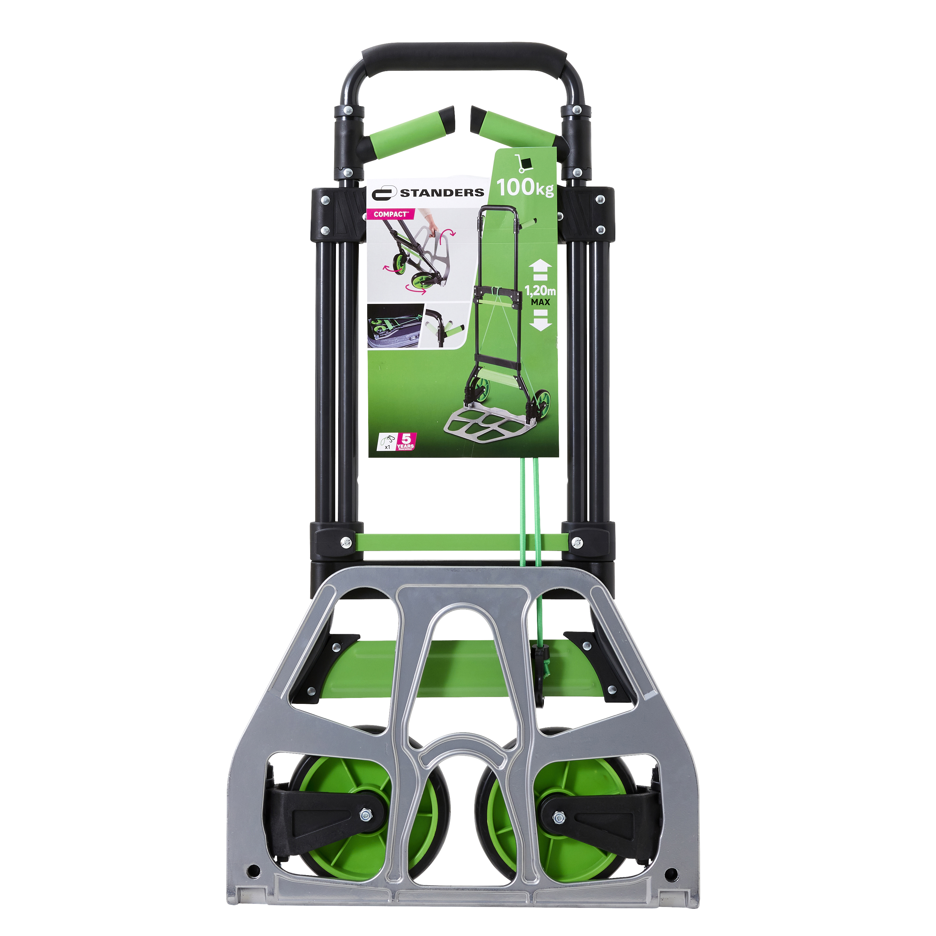 Wózek transportowy składany max. obciążenie 100 kg aluminiowy Standers