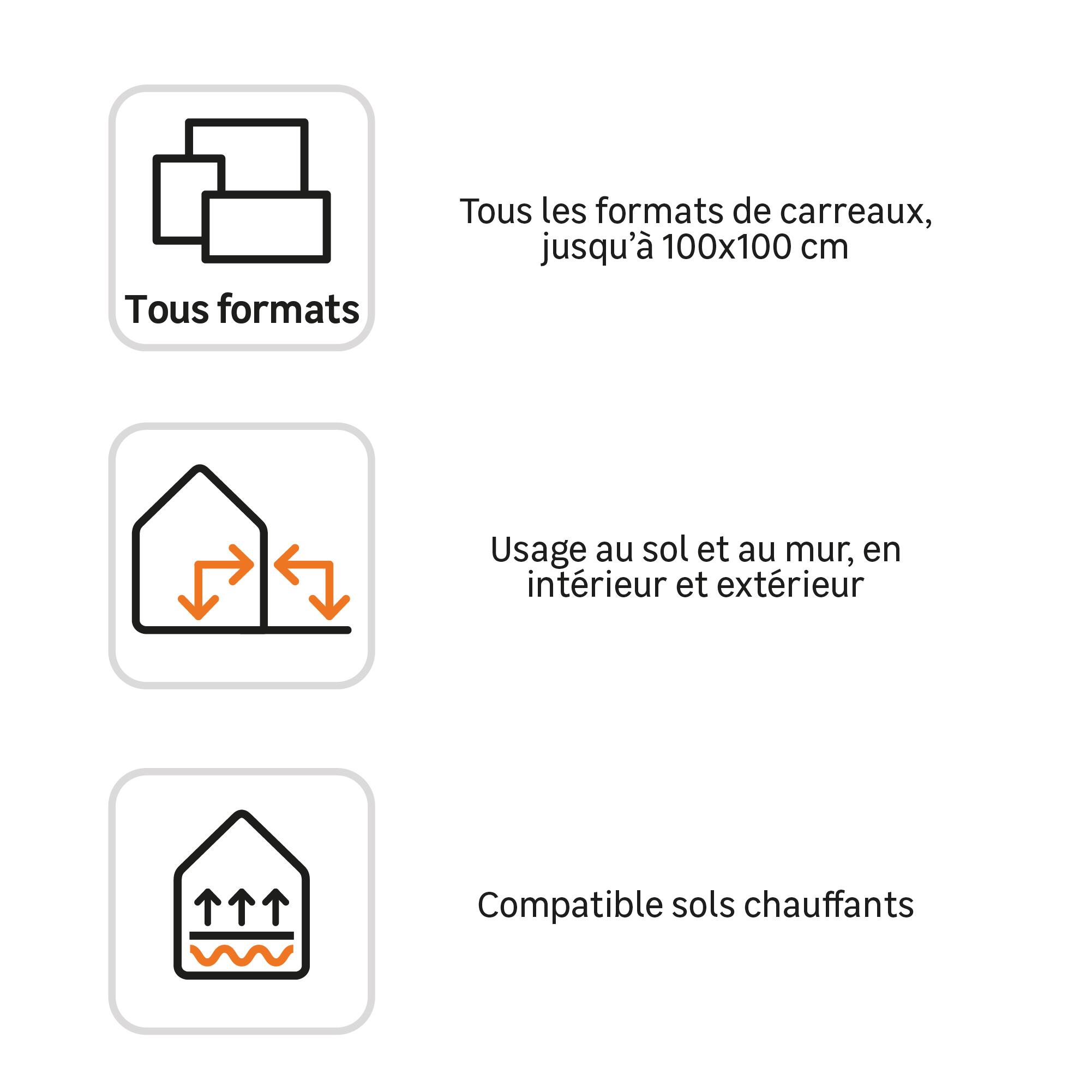 Colle en poudre sol/mur, intérieur/extérieur, tous formats, blanc AXTON 25KG - 4