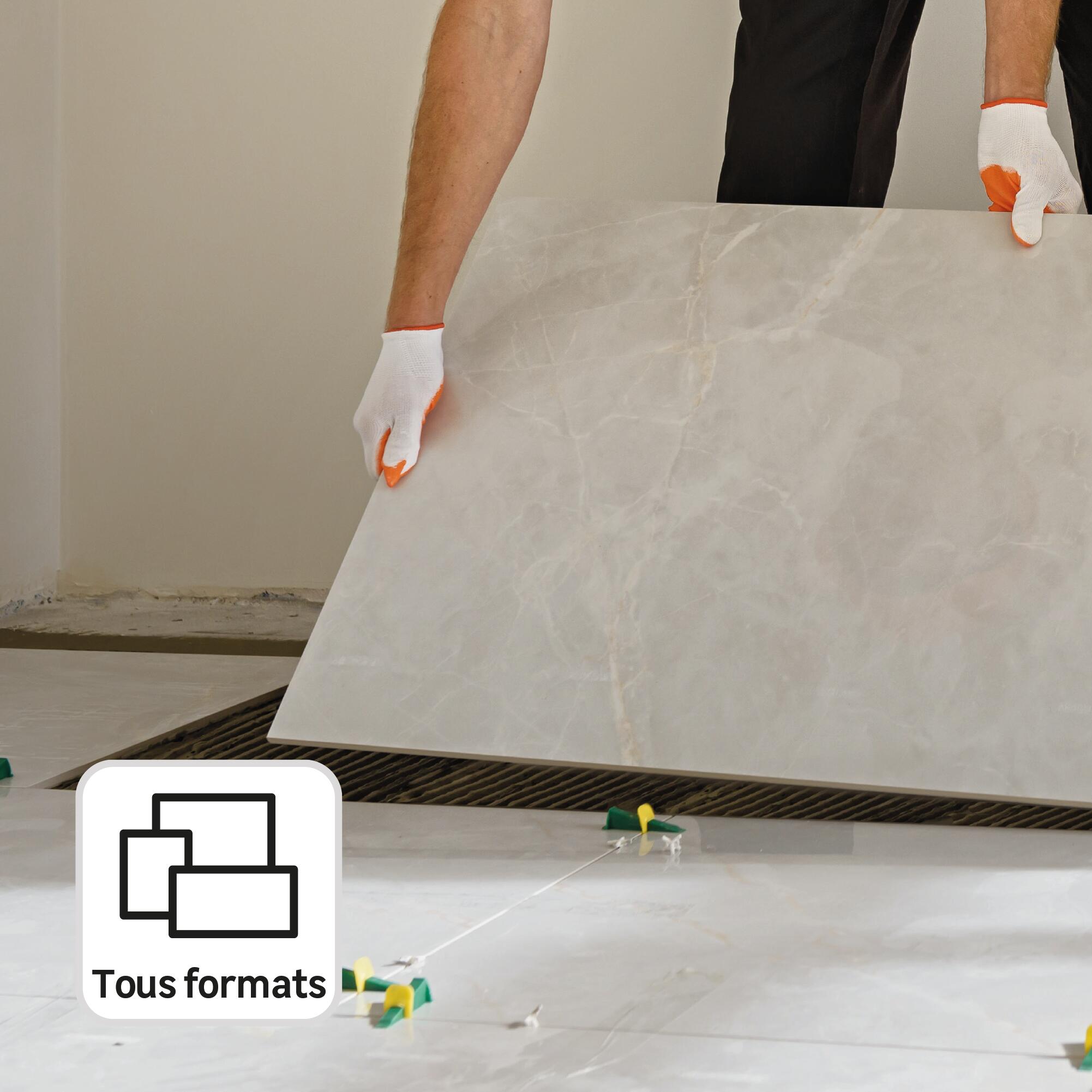 Colle en poudre sol/mur, intérieur/extérieur, tous formats, blanc AXTON 25KG - 3