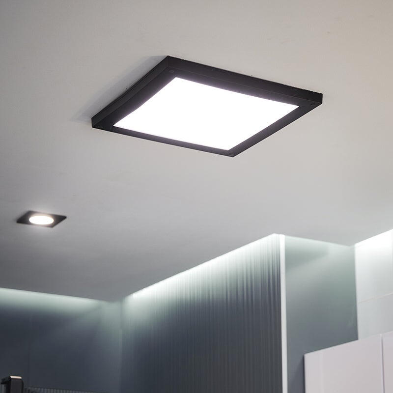 Pannello LED Fire nero 30x30 cm ad intensità regolabile 1800 LUMEN - 2