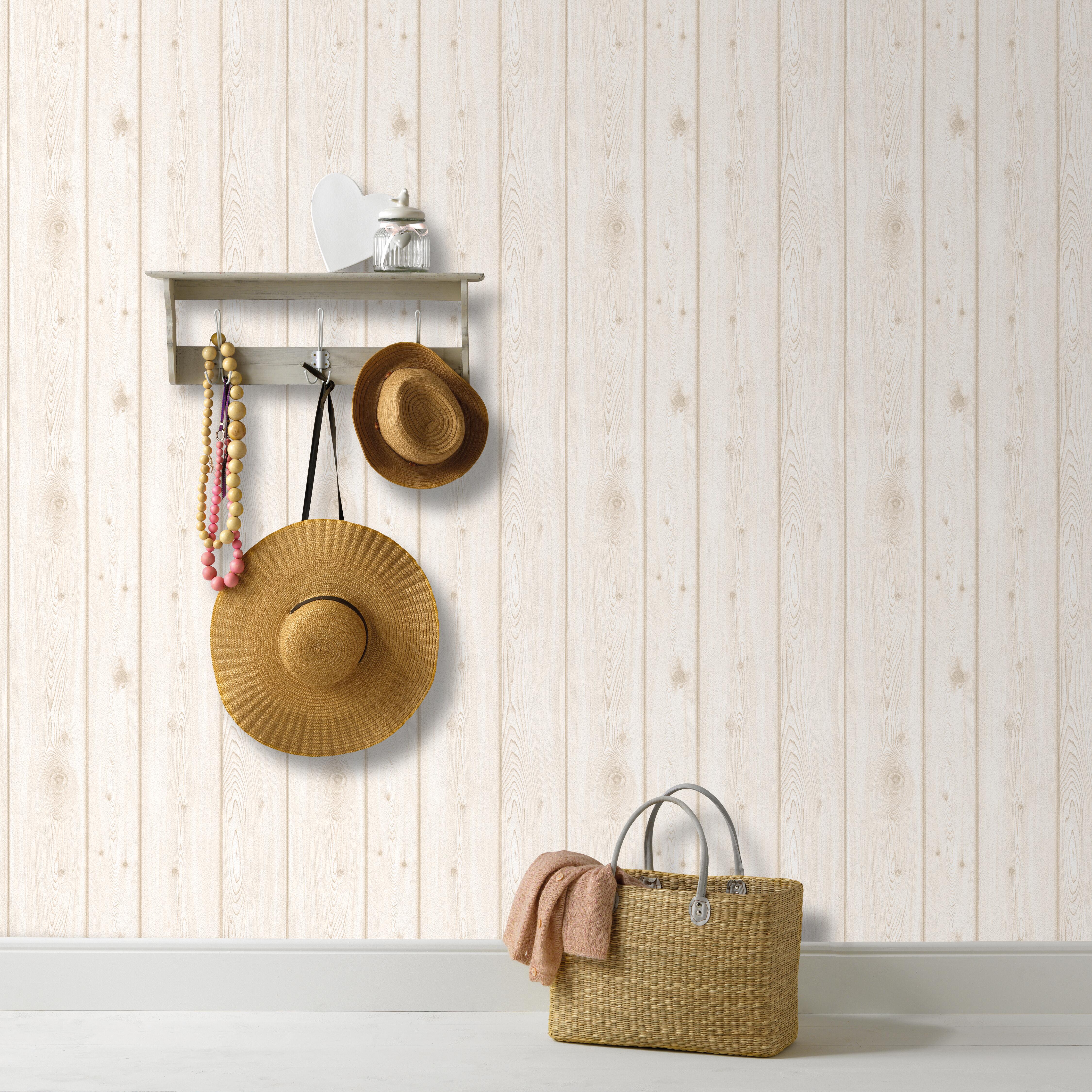 Carta da parati Doghe beige, 53 cm x 10 m - 9