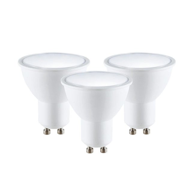 Set da 3 lampadine LED Hey Spot x3, GU10 faretto, opaco, 5W = 400 LM (equiv 35 W), 120°, ON