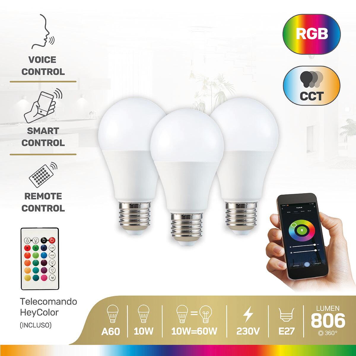 TBE LIGHTING BC3 3 PIN LED Bulb - 12w Non-DIMMABLE Energy Saving LED A60 Bulb - Warm White 2700K, 1100 Lumen Output, 20,000Hrs Life Expectancy