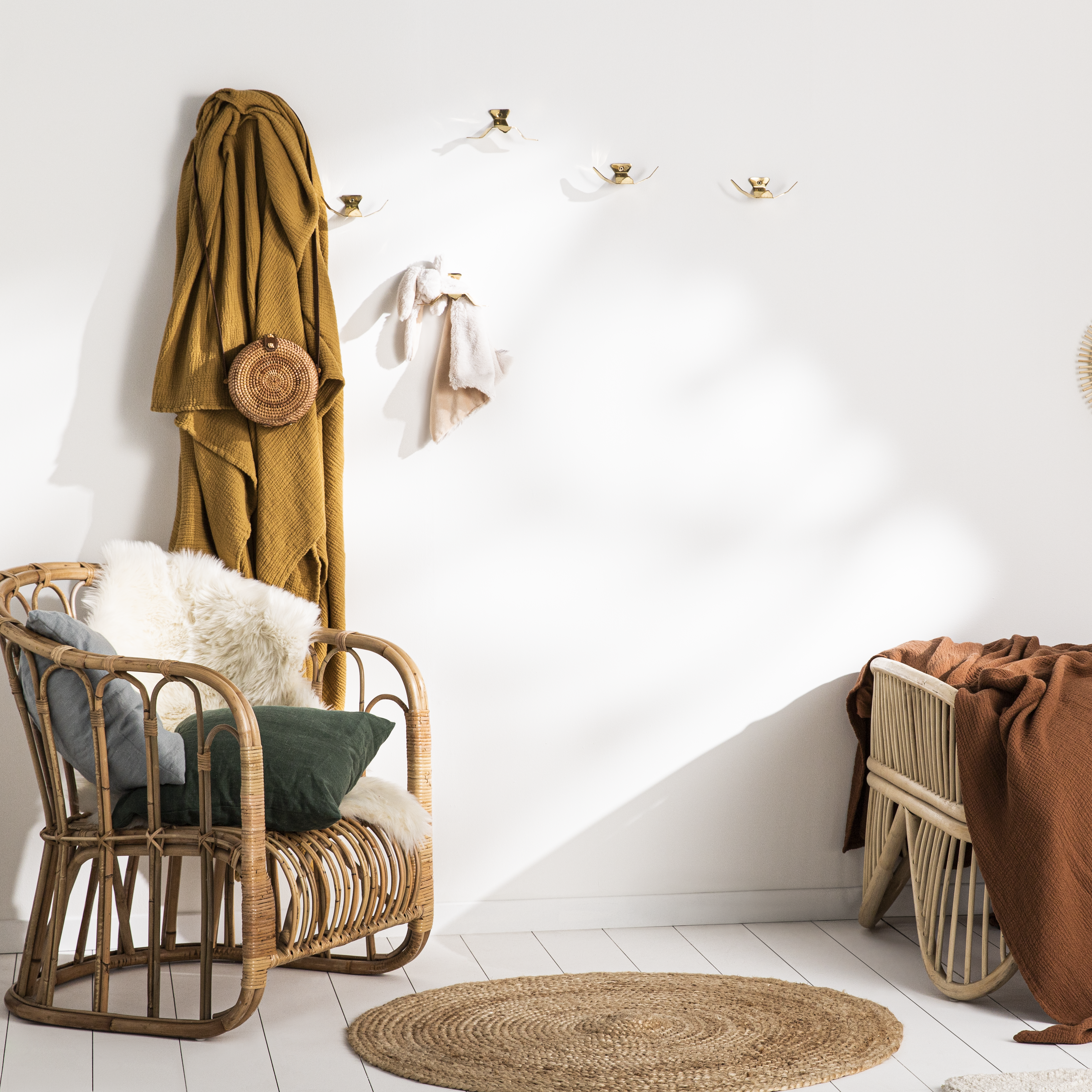 Scendiletto Jade in acrilico, L 90 x L 60 cm, beige - 17