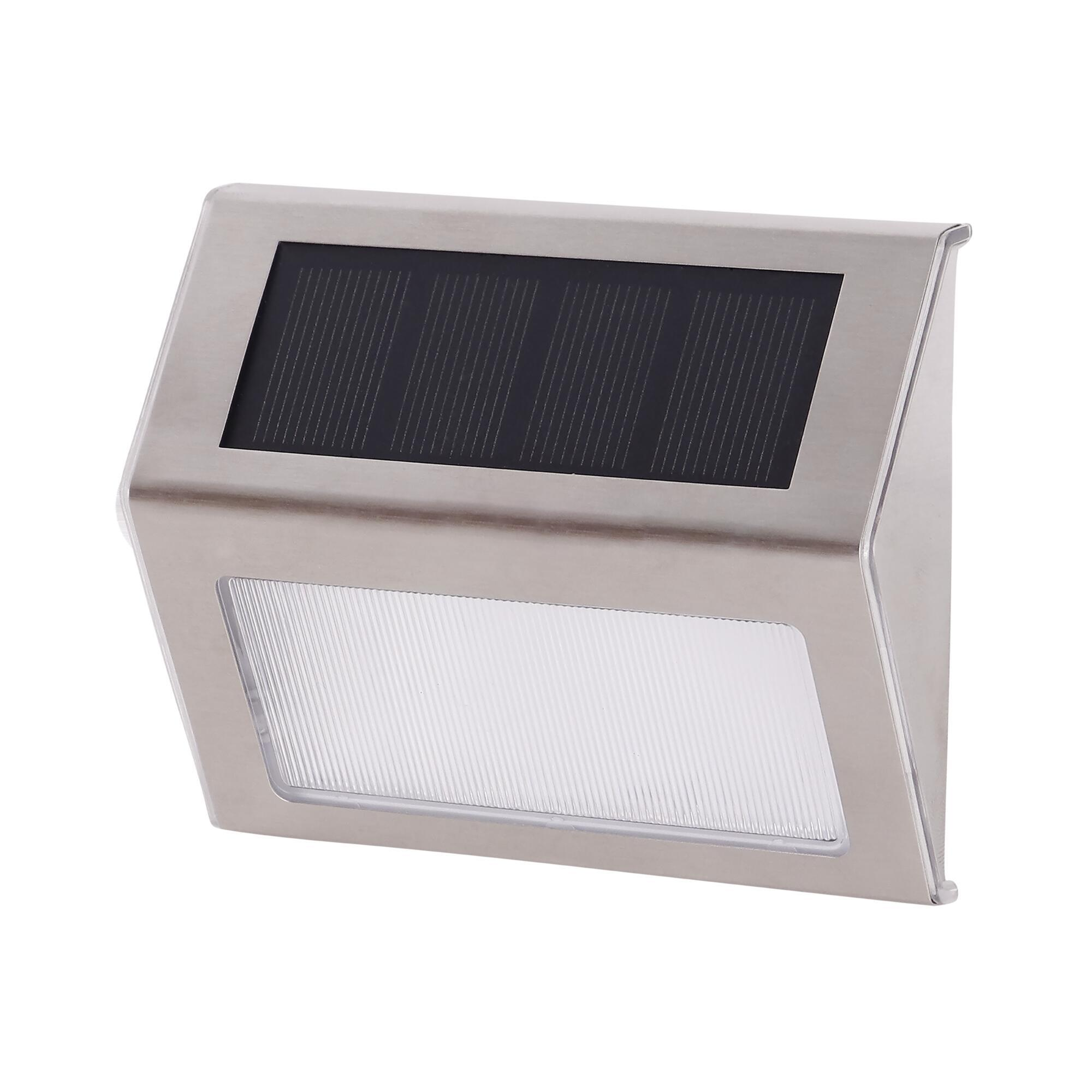 Lot de 2 appliques solaires Nils 25 Lumen blanc froid inox INSPIRE - 3