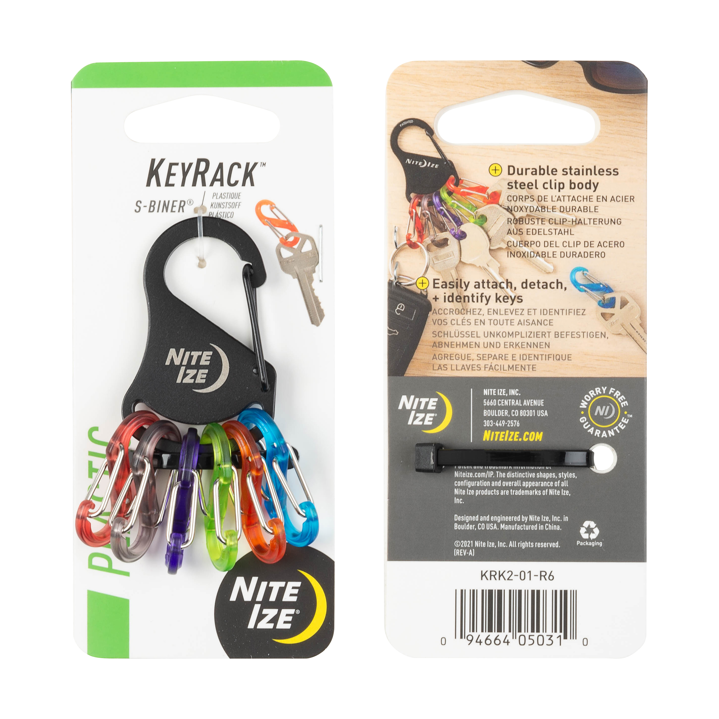 Porte-clés NITE IZE 6 mousquetons - 5