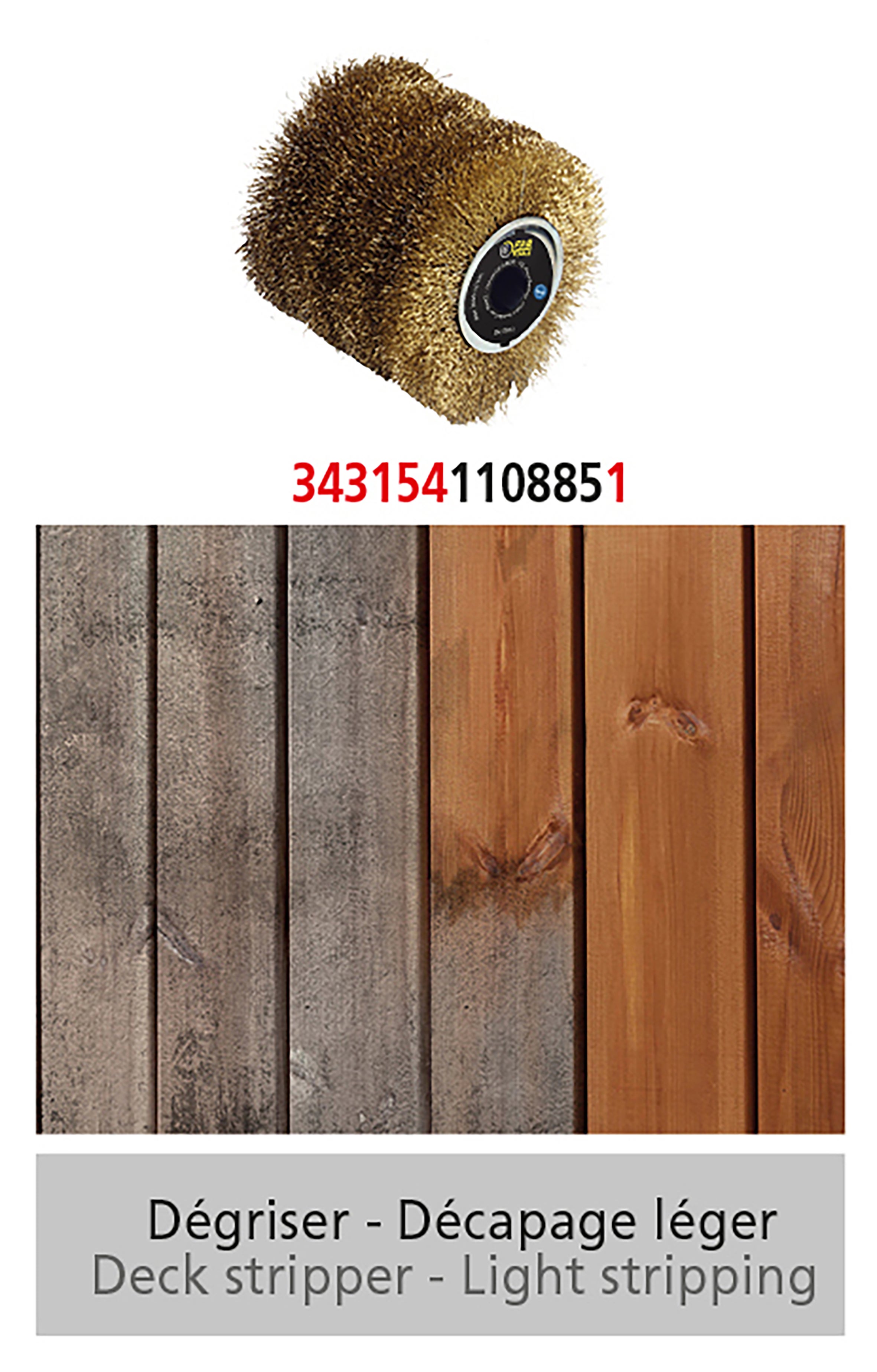 Brosse abrasive , Pour meuleuse 79783921-79783935 FARTOOLS x L.100 mm - 2