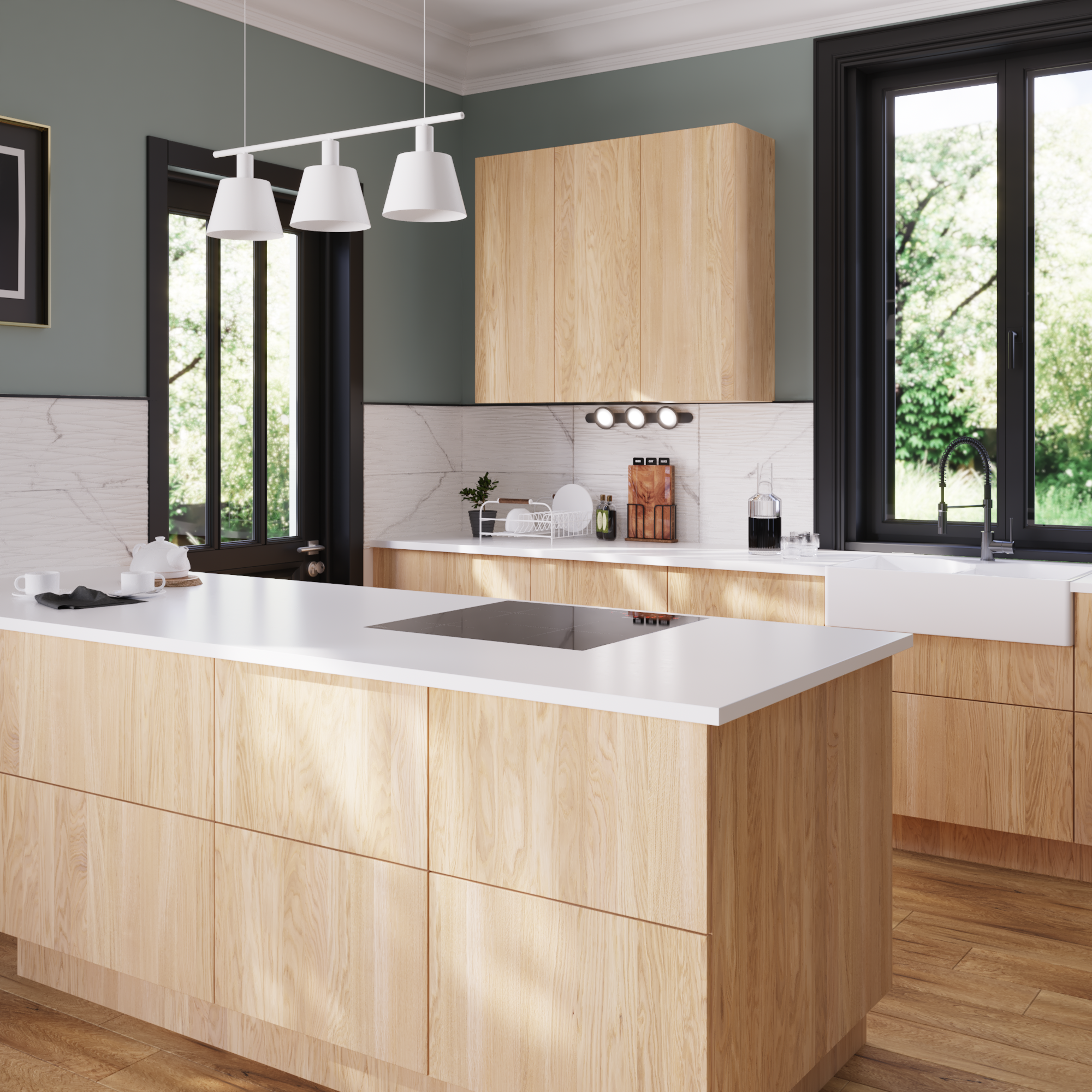 Listwa reflektorowa łazienkowa Loya IP44 czarny 3 x 500 lm LED Inspire - 5