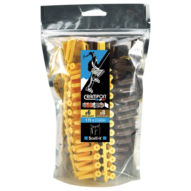Assortiment de 175 chevilles à expansion SCELL IT