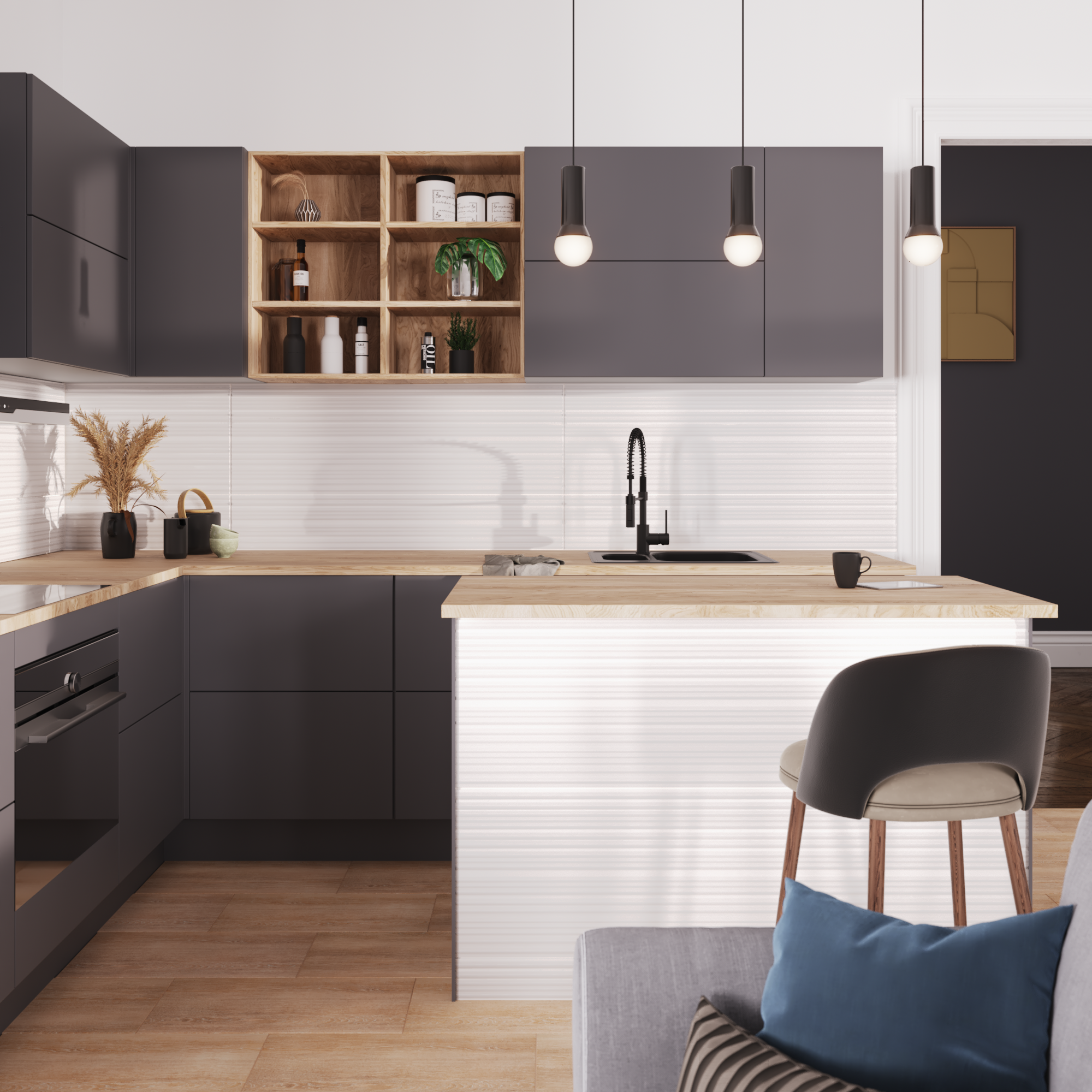 Carrelage sol intérieur / mur intérieur effet bois marron Branch l.30.5 x L.61.3 - 3