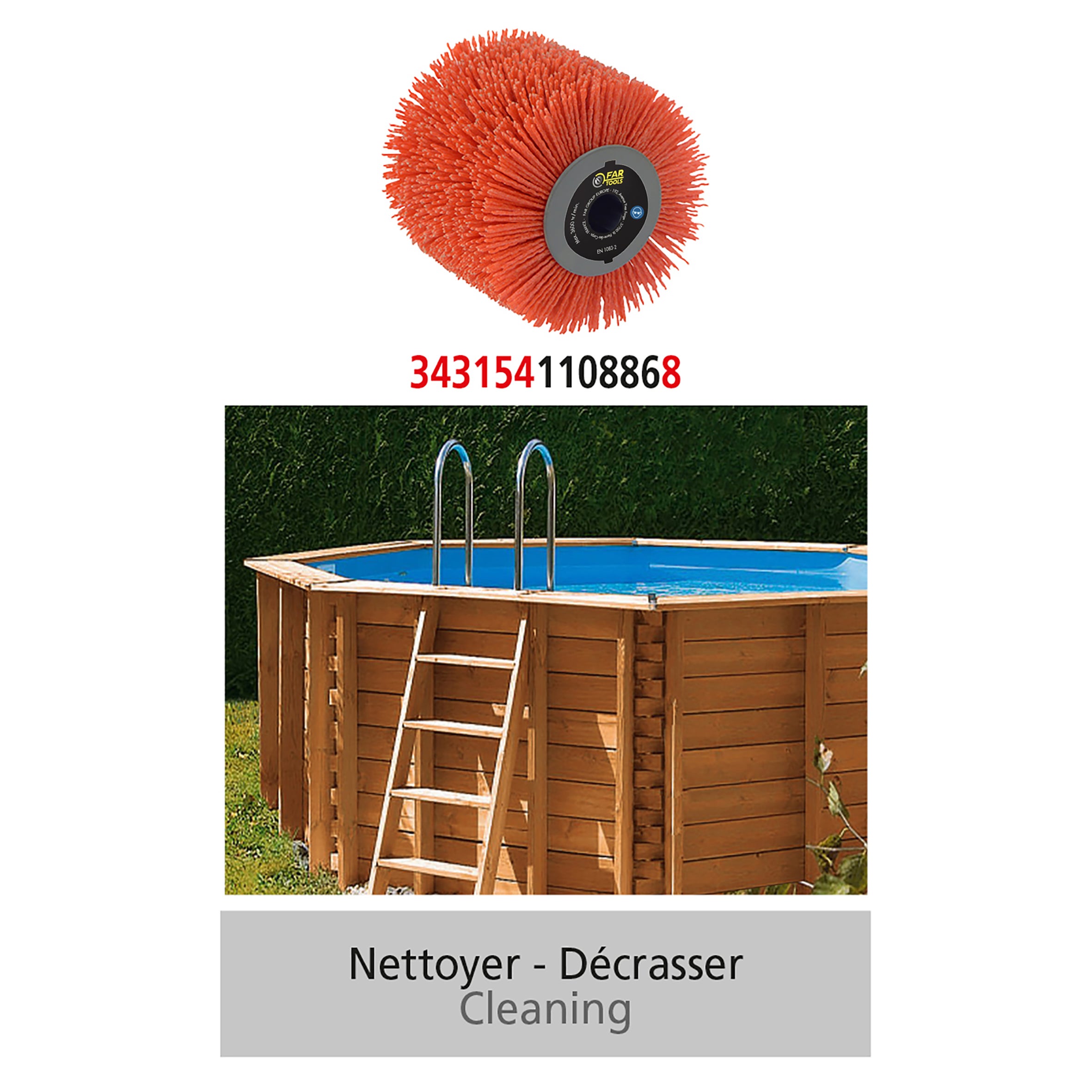 Brosse abrasive ,  FARTOOLS x L.100 mm - 4