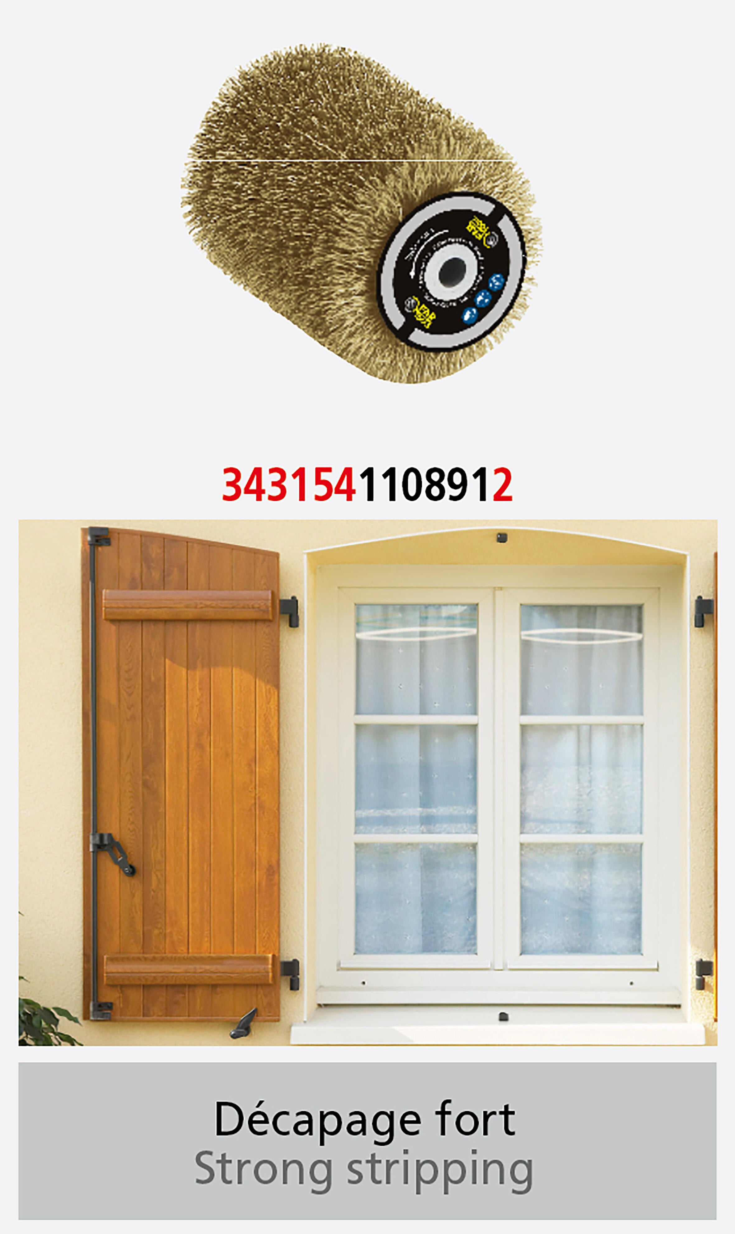 Brosse en laiton FARTOOLS pour rénovateur 115018, 80 x 100 mm - 2