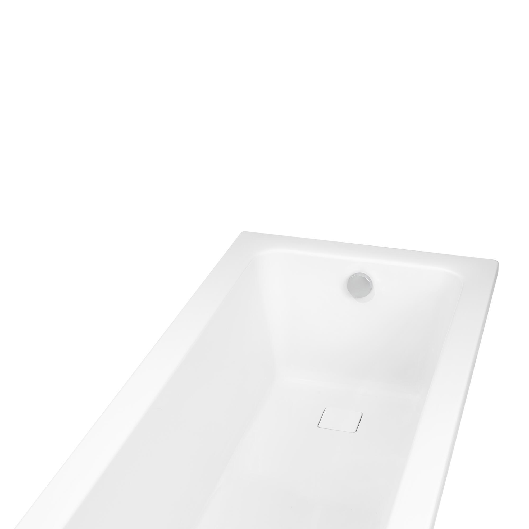 Baignoire rectangulaire L.170x l.75 cm blanc brillant, SENSEA Remix - 6