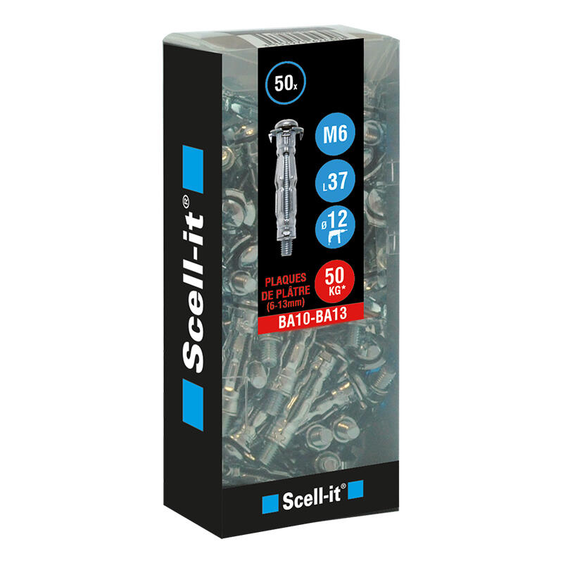 50 chevilles à expansion SCELLIT, Diam.6 x L.37 mm Leroy Merlin — free download