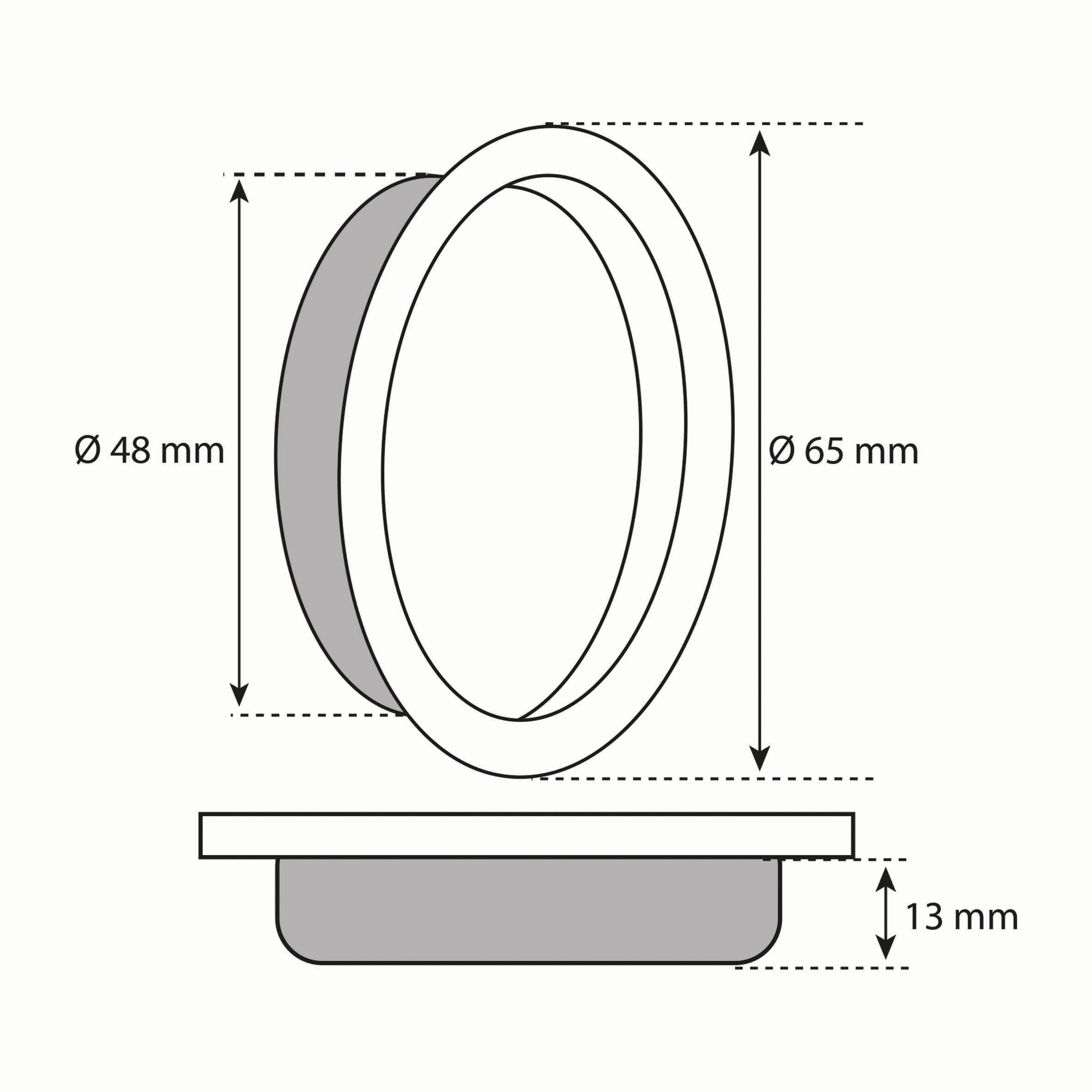 rond acier inoxydable brossé gris - 4