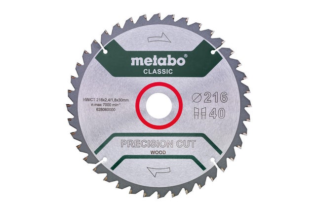 Lame de scie circulaire coupe transversale / franche METABO 216x30
