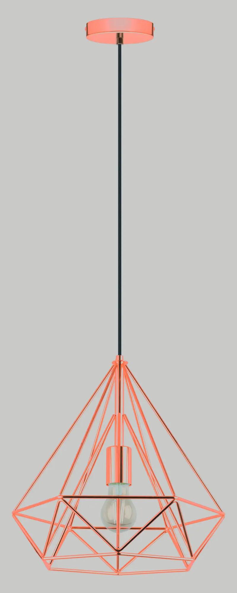 Lampadario Design Byron rame paralume rame E27 Ø36.5cm INSPIRE - 10