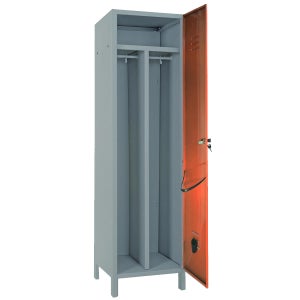 Armadietto Spogliatoio In Acciaio Antracite – 67x35x107 Cm, 2 Ante, 2 Cassetti E 2 Ripiani Regolabili